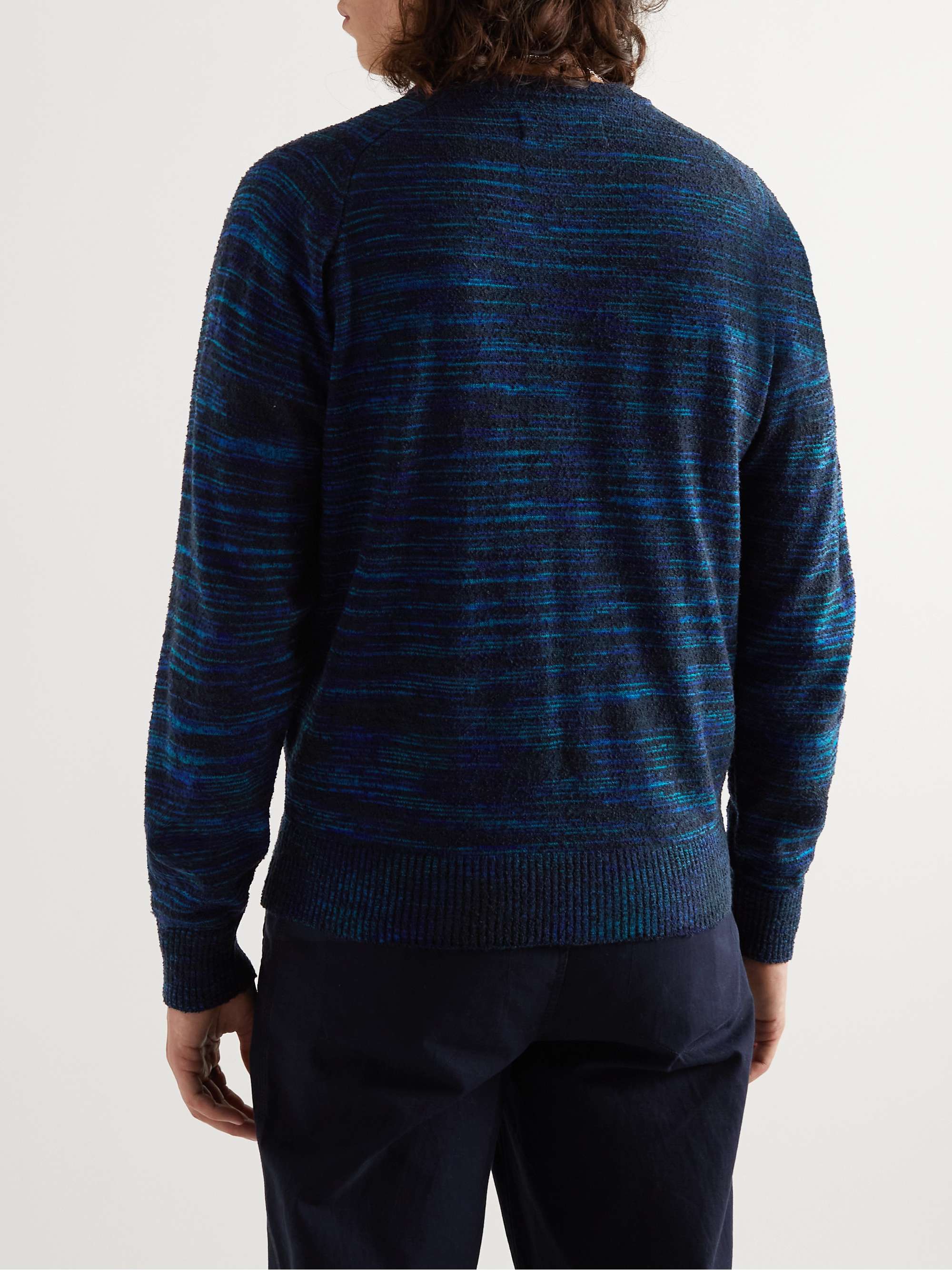 ANONYMOUS ISM Space-Dyed Bouclé Sweater
