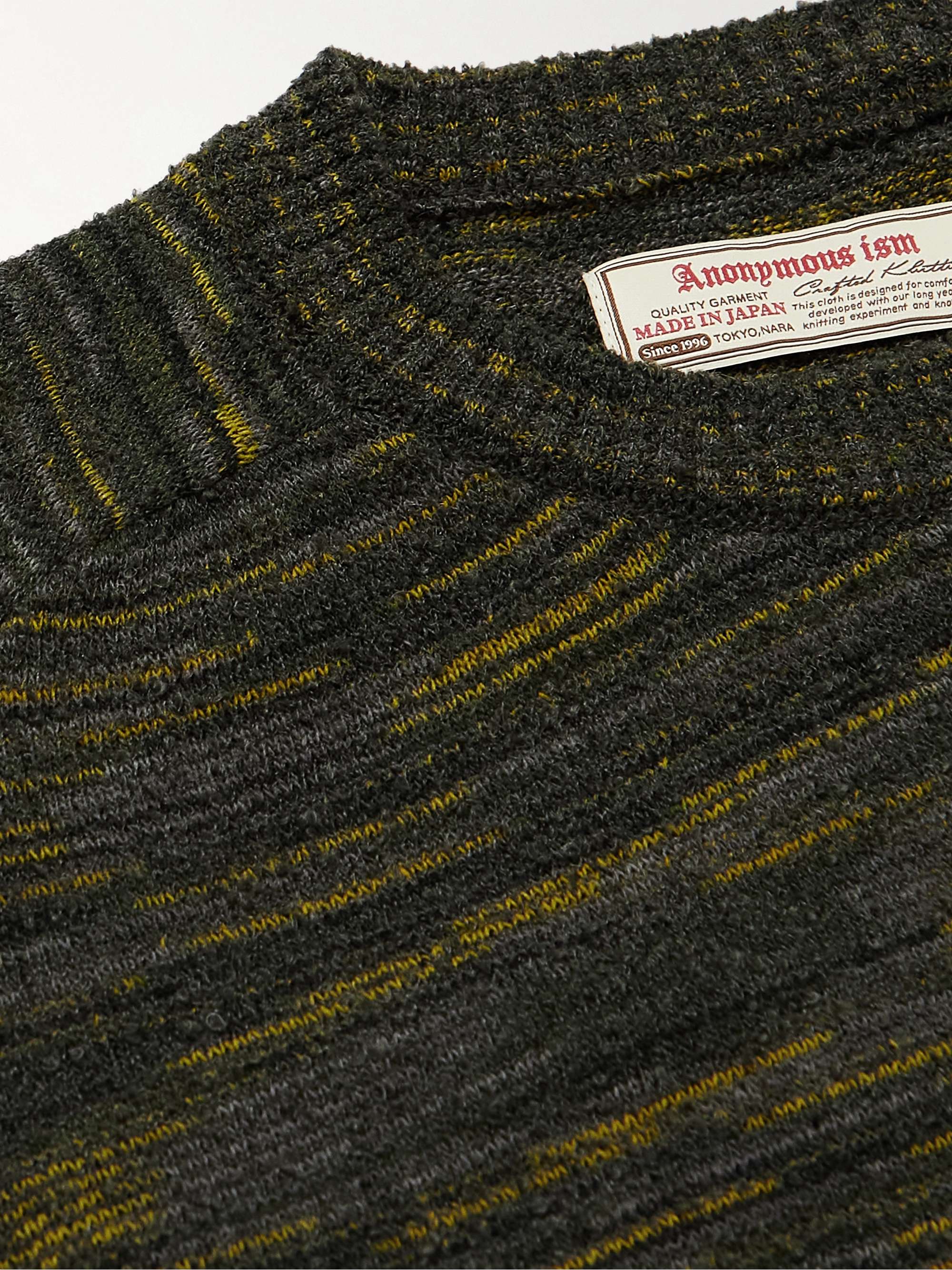 ANONYMOUS ISM Space-Dyed Bouclé Sweater