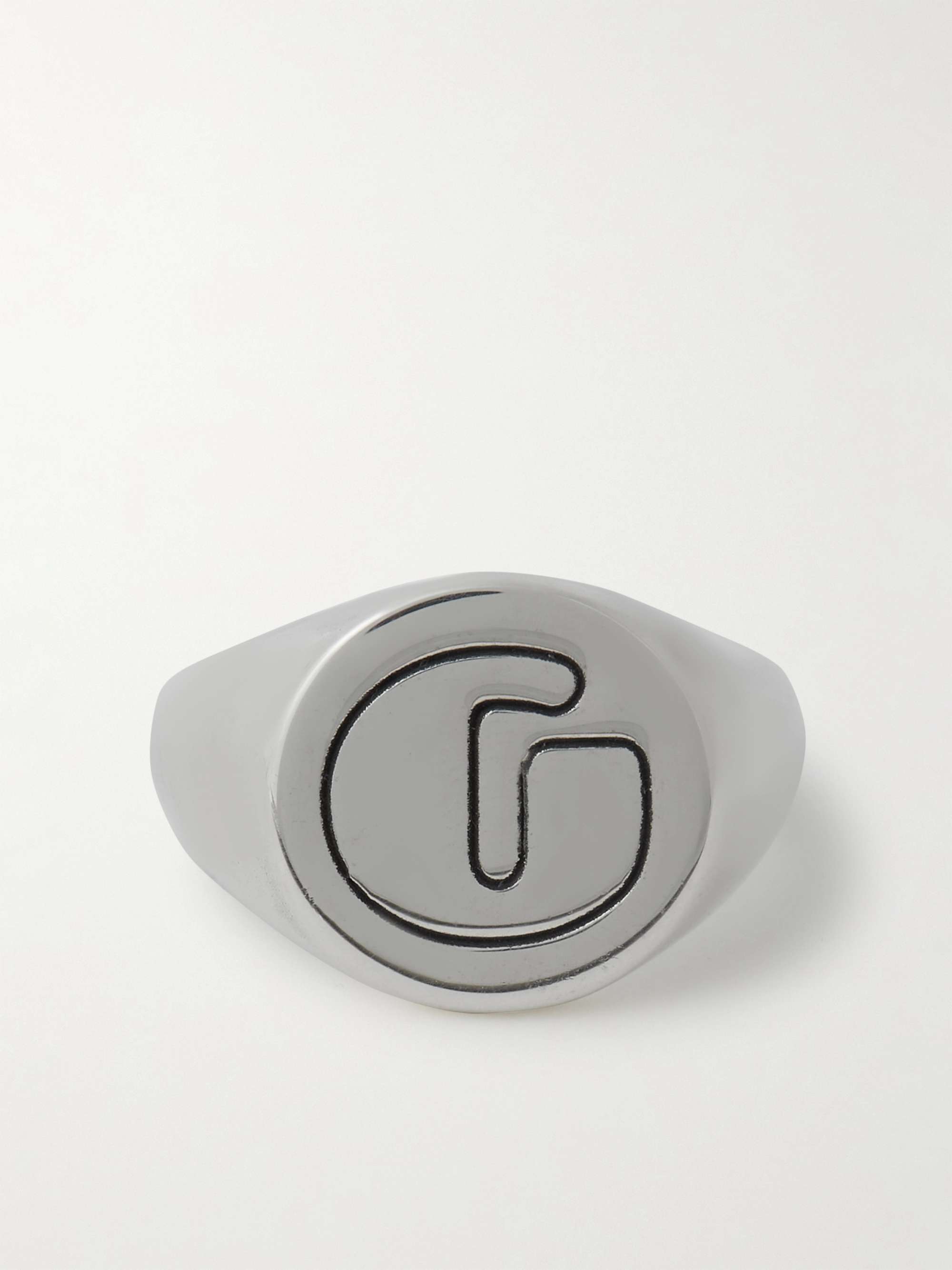 Matchesfashion Herren Accessoires Schmuck Ringe Ghost Logo-engraved Sterling-silver Ring 