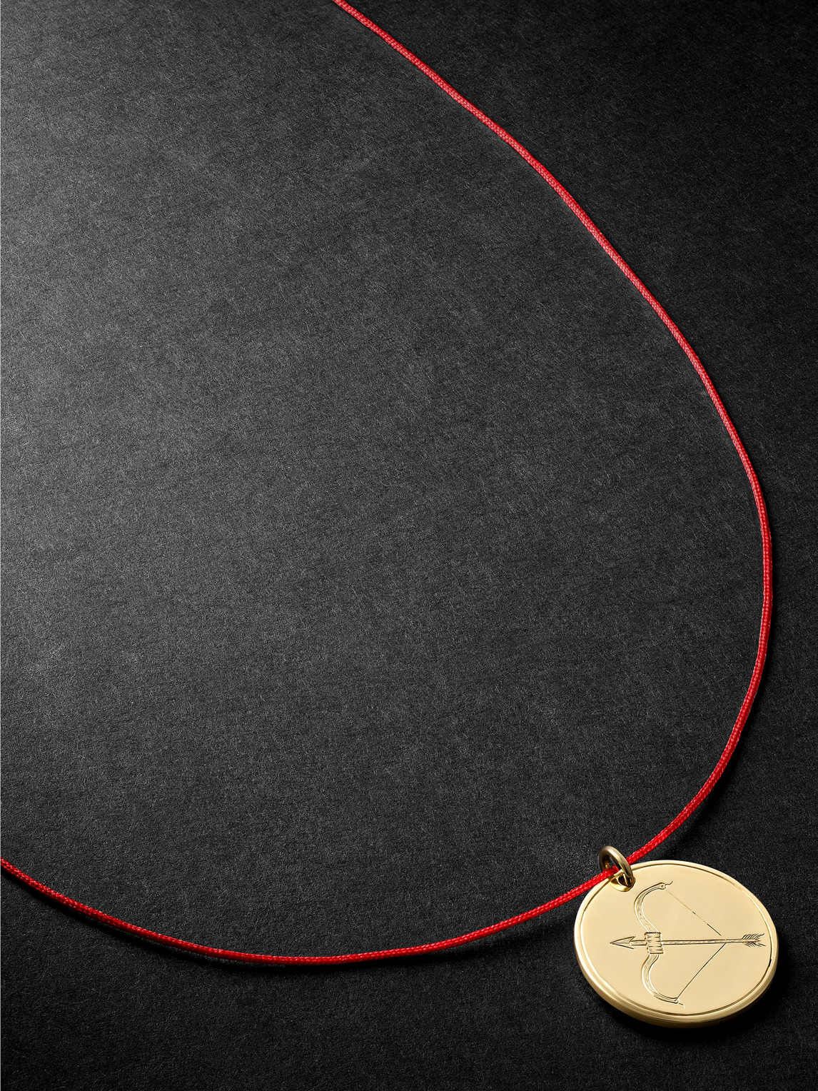 Duffy Jewellery Sagittarius 18-karat Gold And Cord Necklace