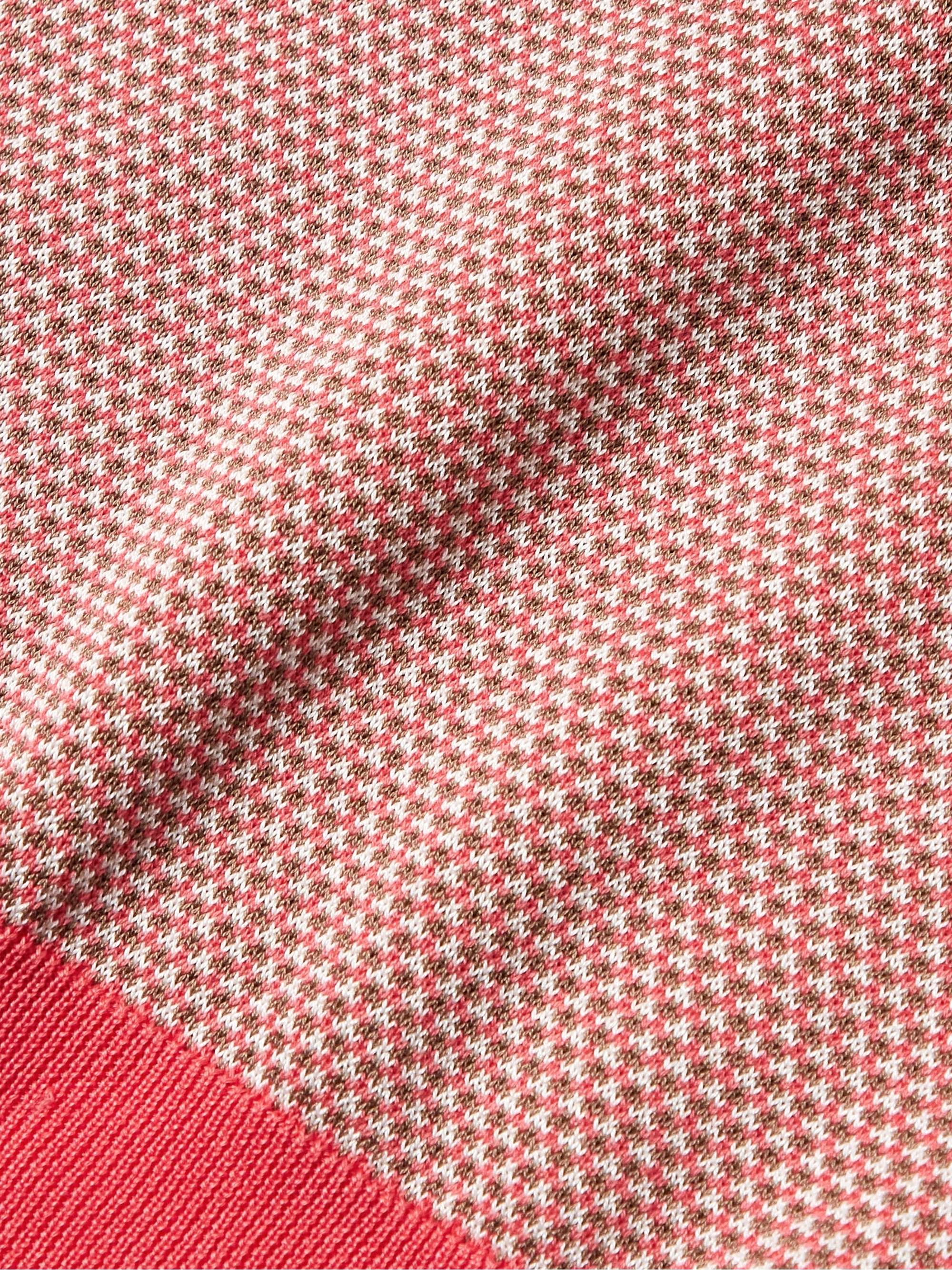 MR P. Slim-Fit Honeycomb-Knit Cotton Polo Shirt