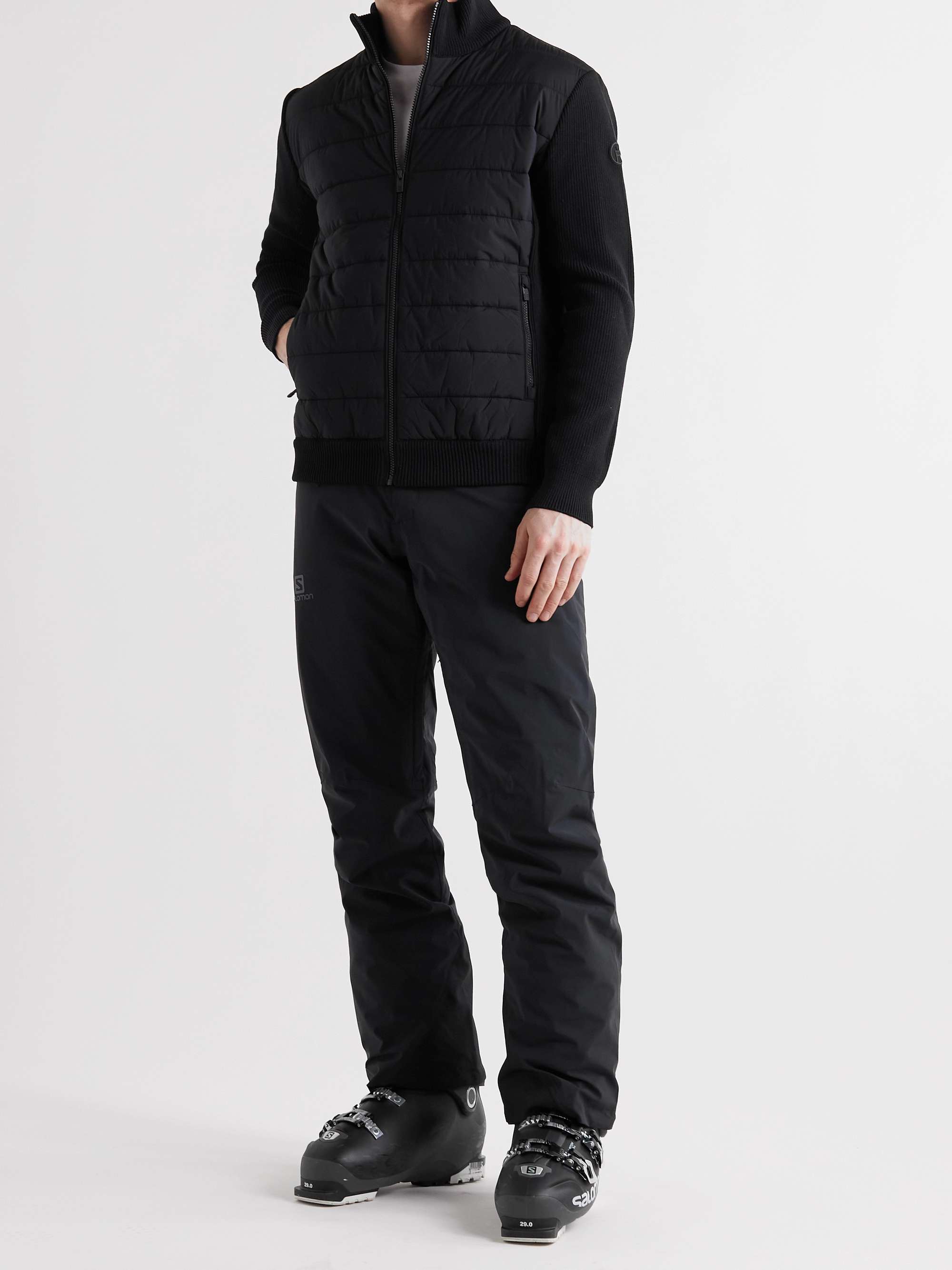FUSALP Aspon Slim-Fit Quilted Padded Shell and Neoprene Jacket