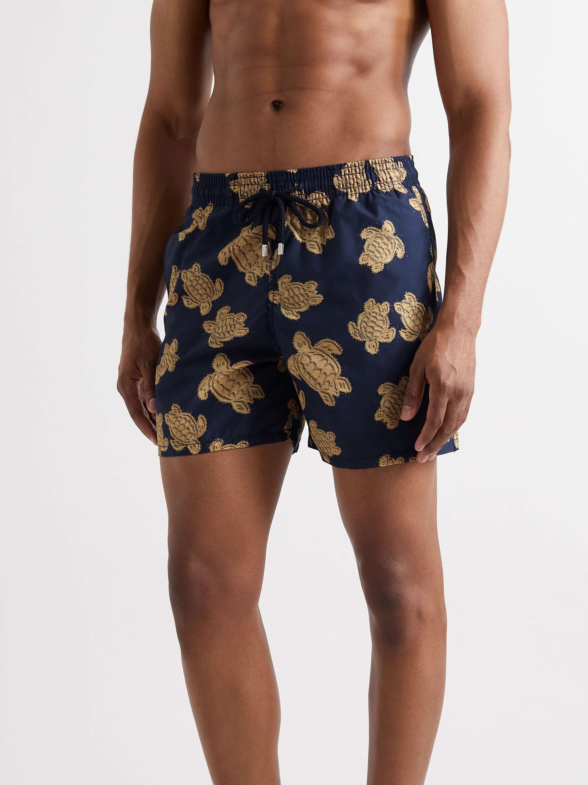 VILEBREQUIN Moorea Mid-Length Printed ECONYL Swim Shorts