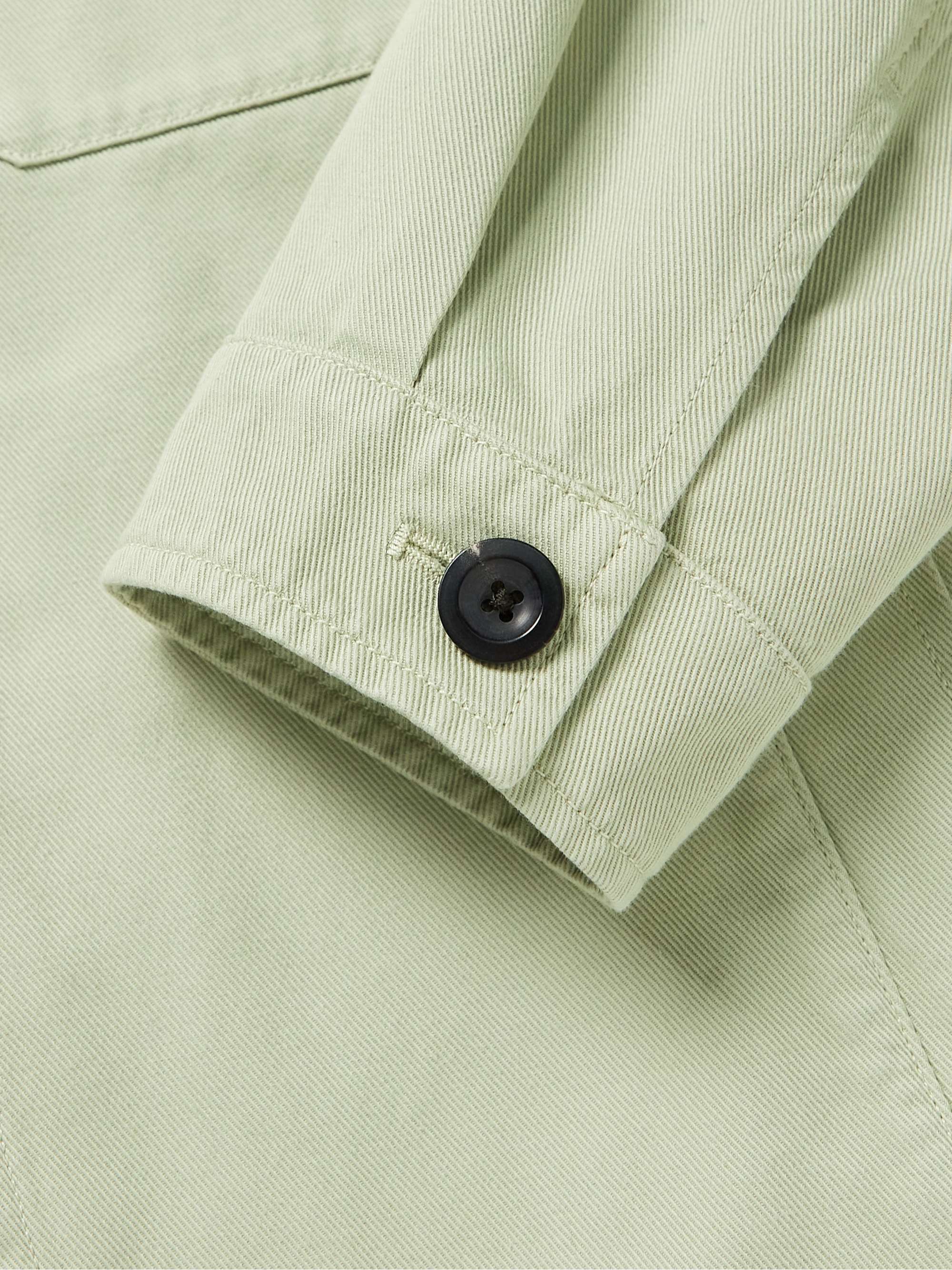MR P. Garment-Dyed Cotton-Twill Overshirt