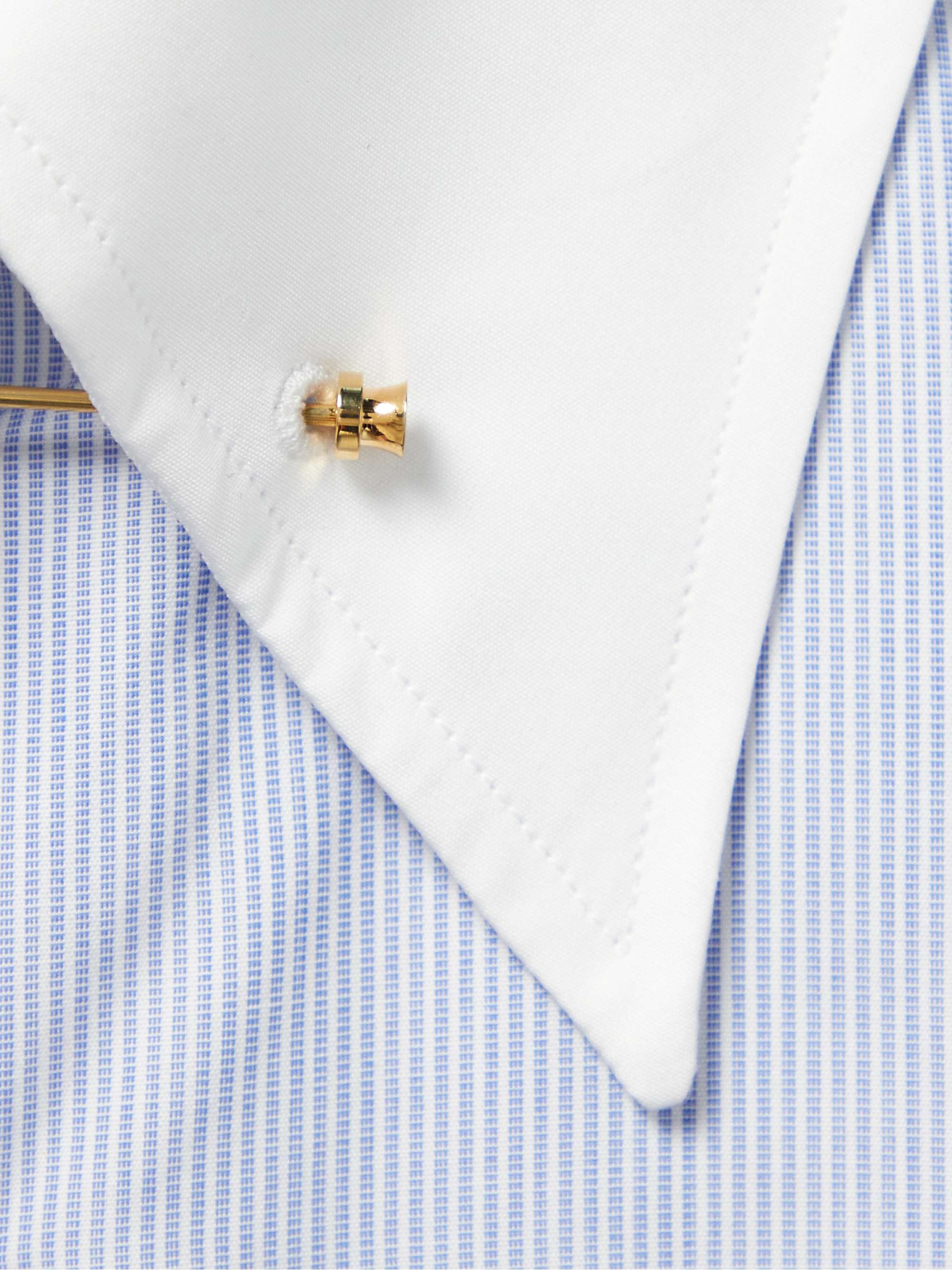 KINGSMAN + Turnbull & Asser Pinned-Collar Striped Cotton Shirt