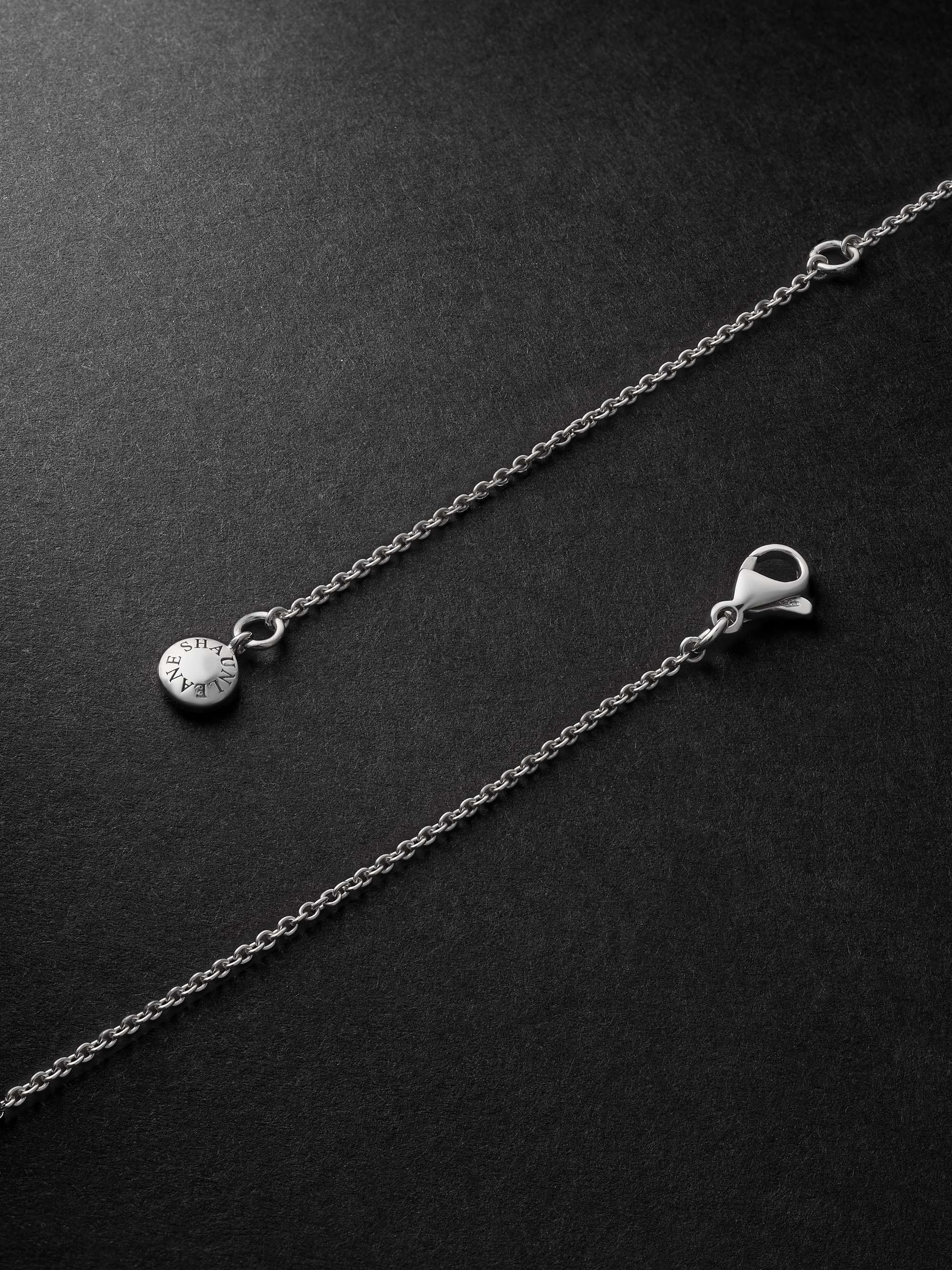 SHAUN LEANE Armis Rhodium-Plated Diamond Necklace