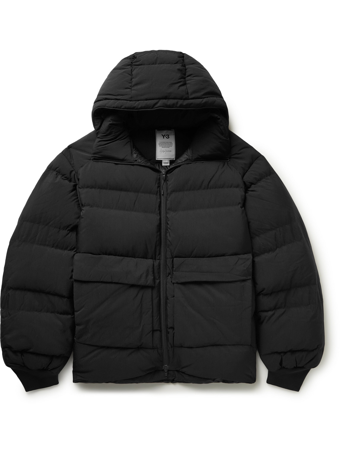 Quilted Shell Hooded Down Jacket