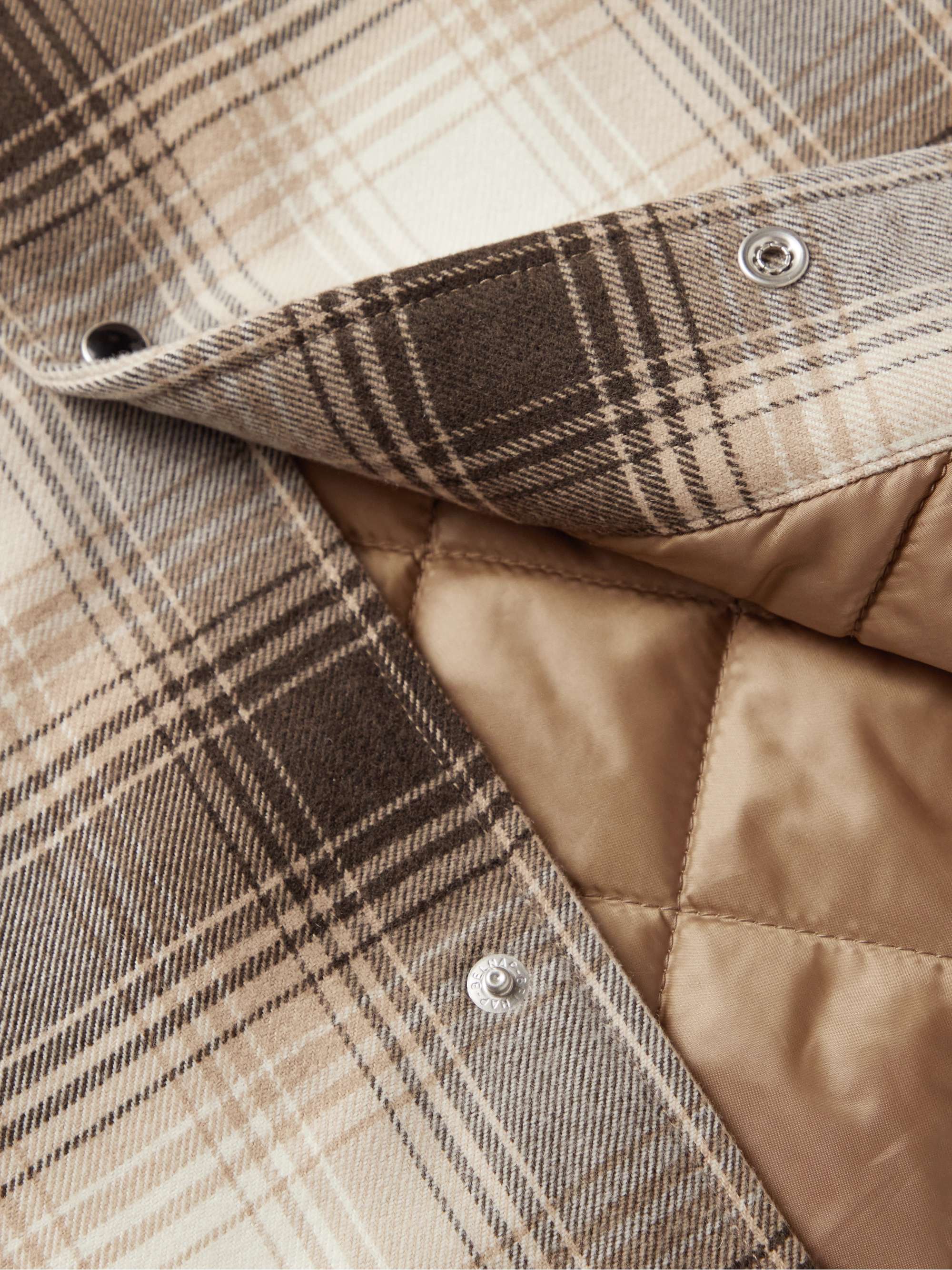 BEAMS PLUS Padded Checked Twill Overshirt