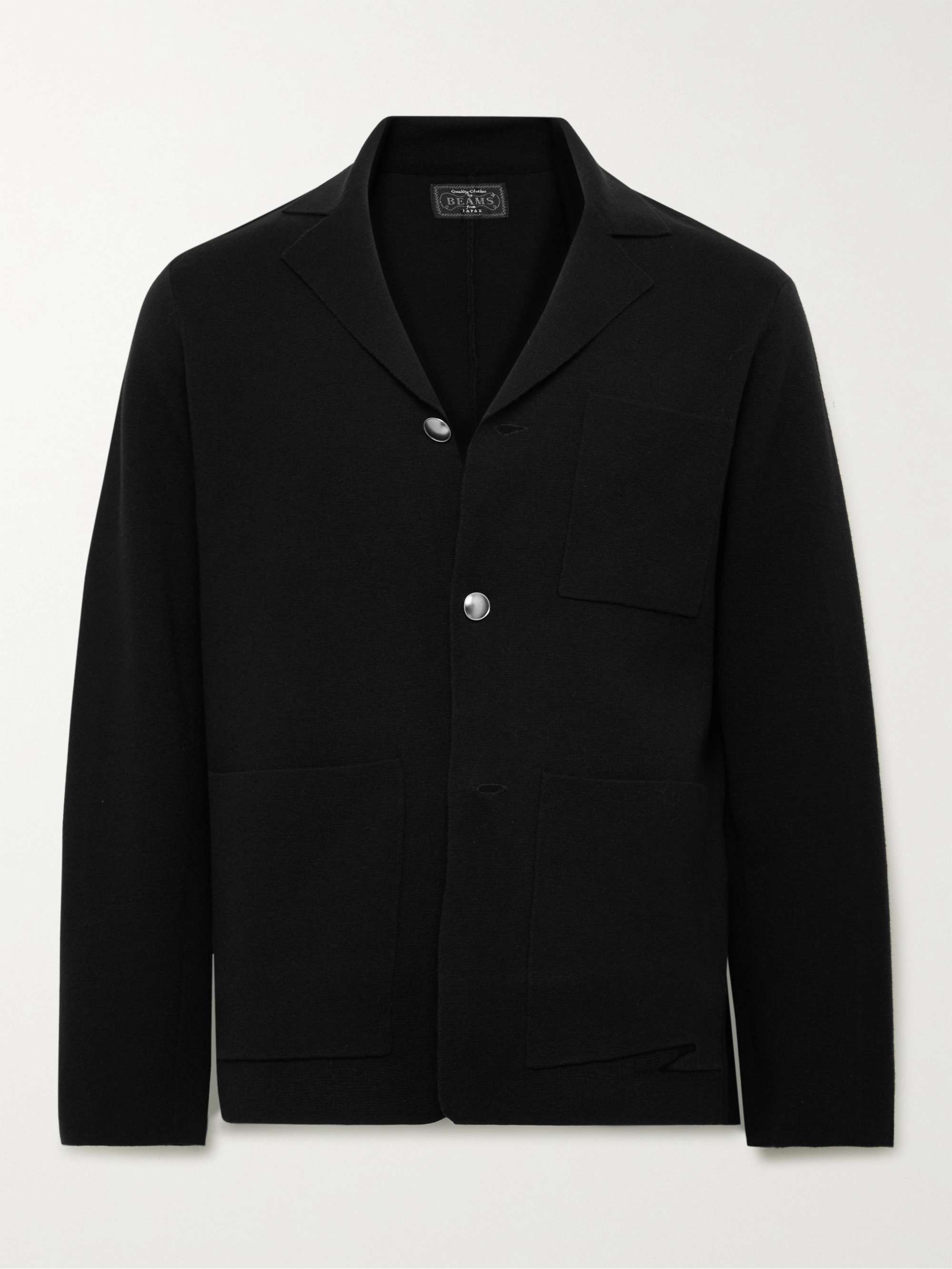 BEAMS PLUS Ribbed Wool and Cotton-Blend Blazer