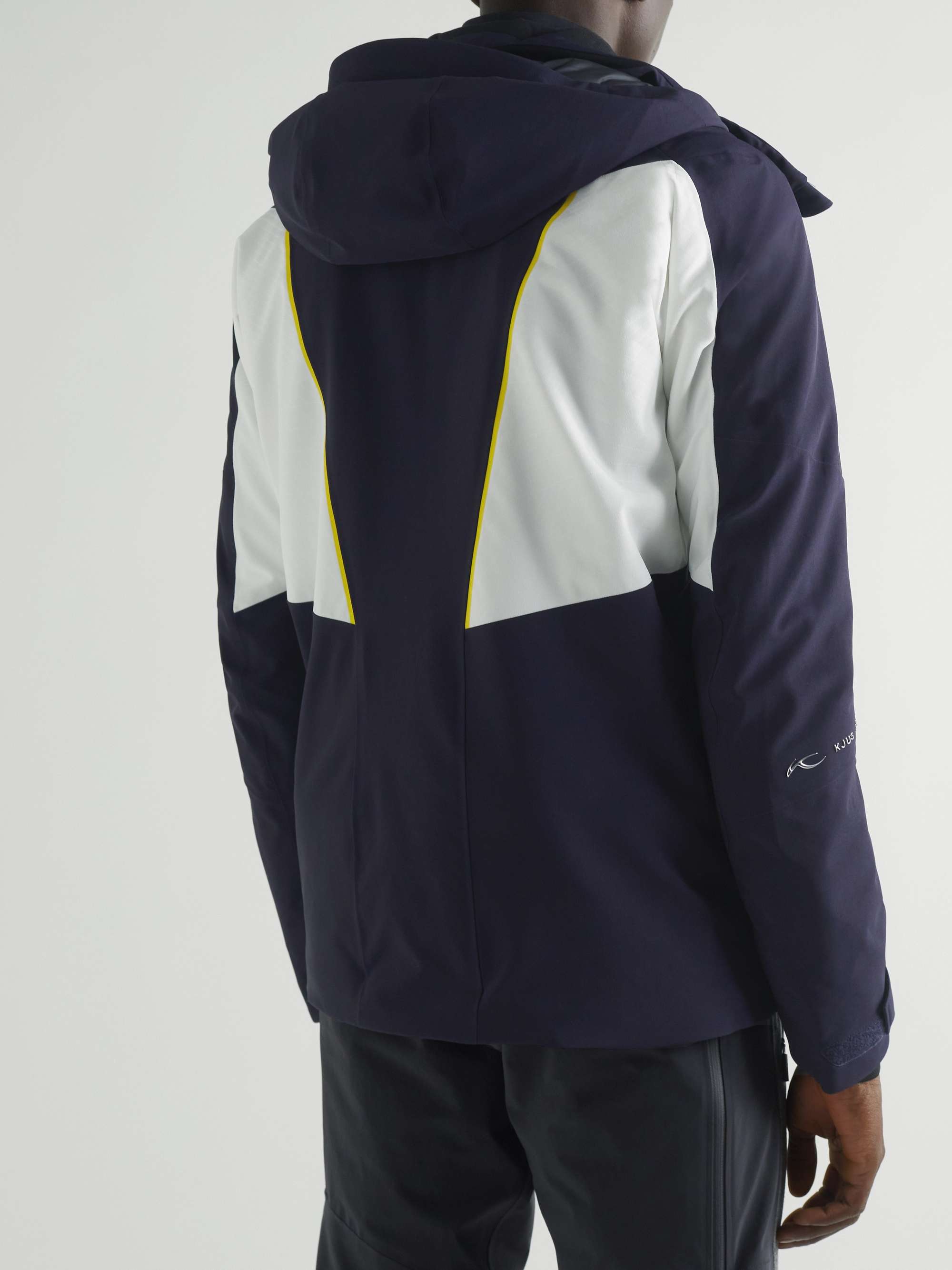 KJUS Evolve Padded Colour-Block Hooded Ski Jacket