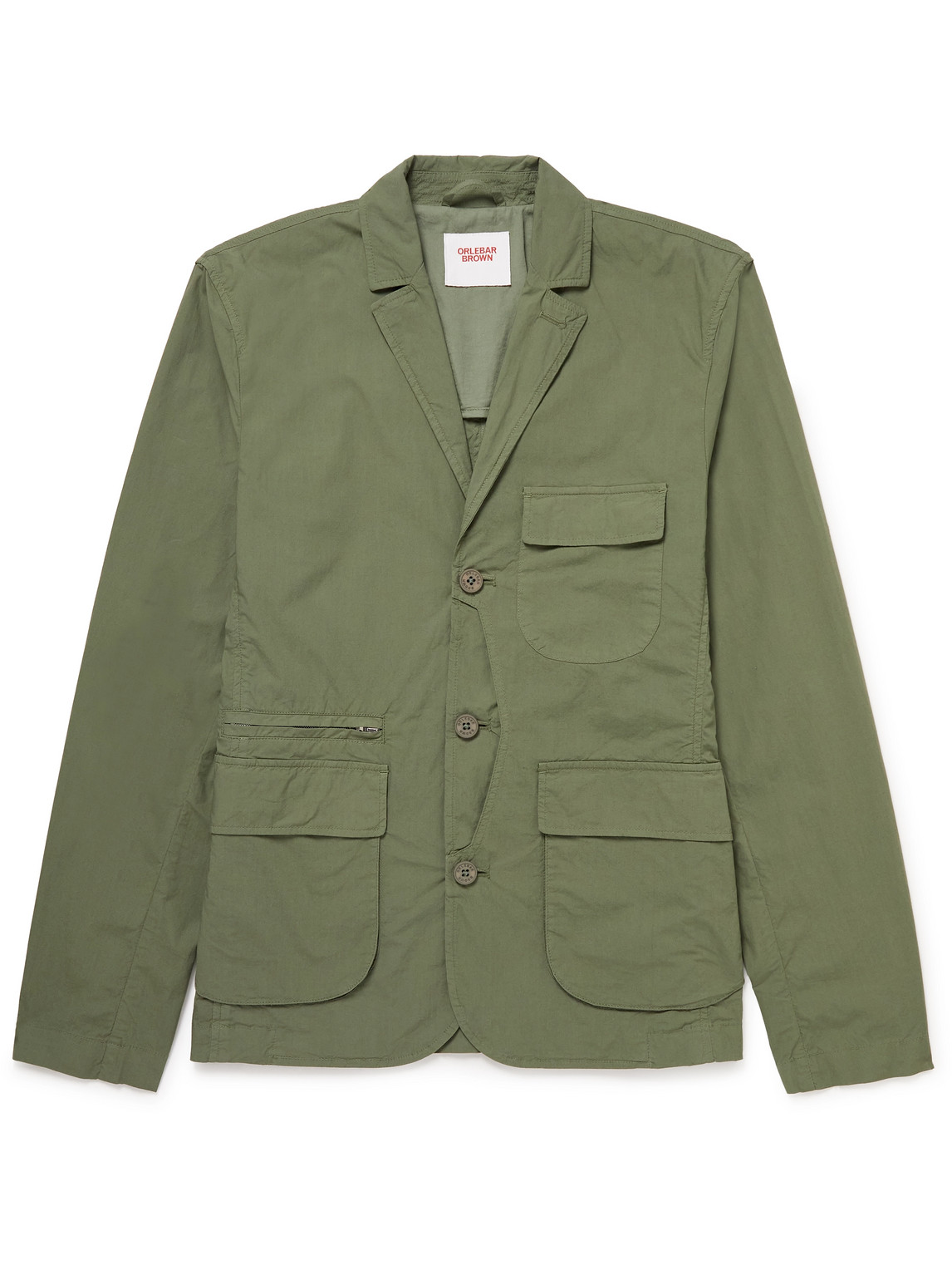 Orlebar Brown Marlowe Cotton-blend Jacket In Green