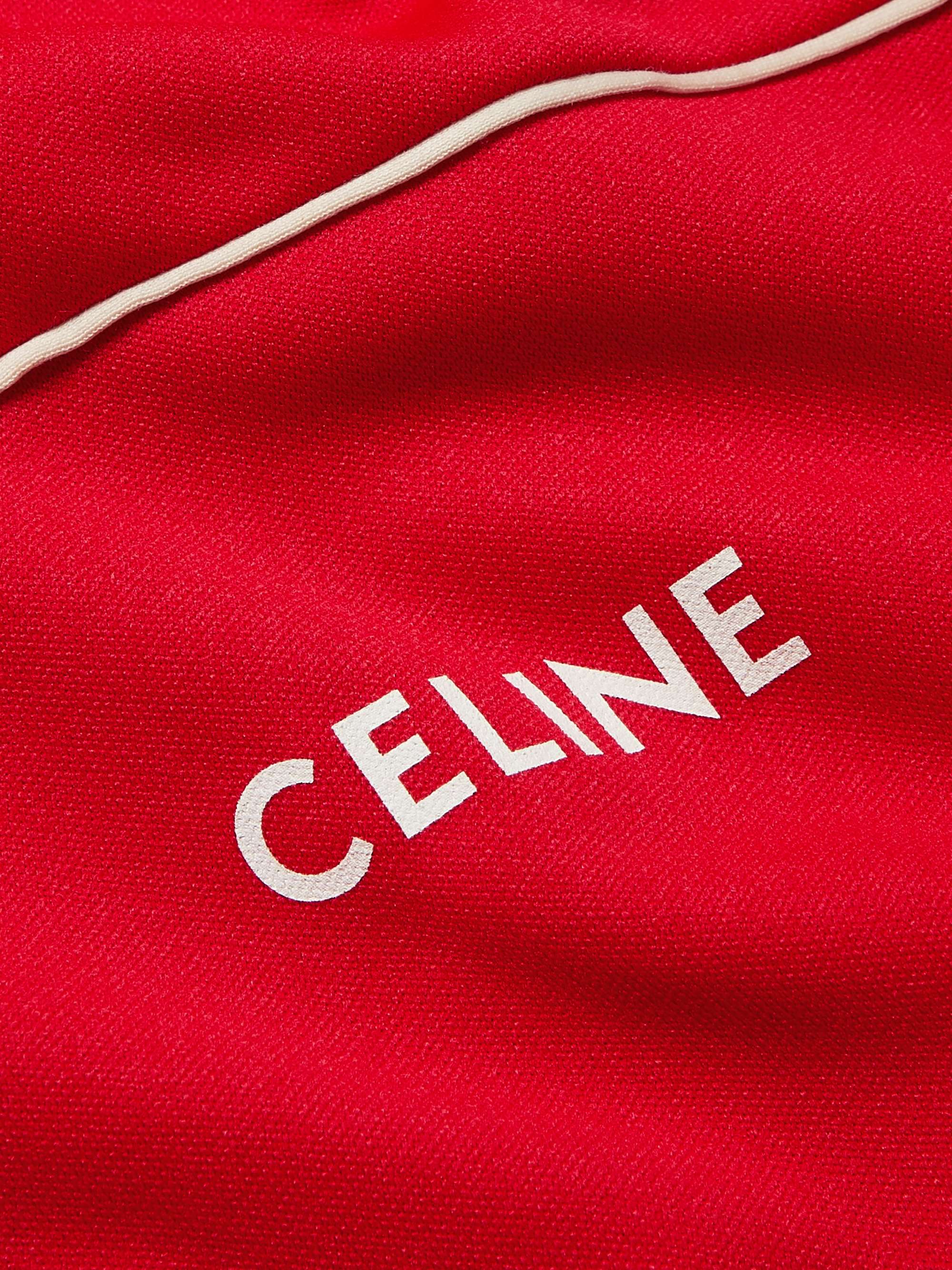 CELINE HOMME Logo-Print Jersey Track Jacket