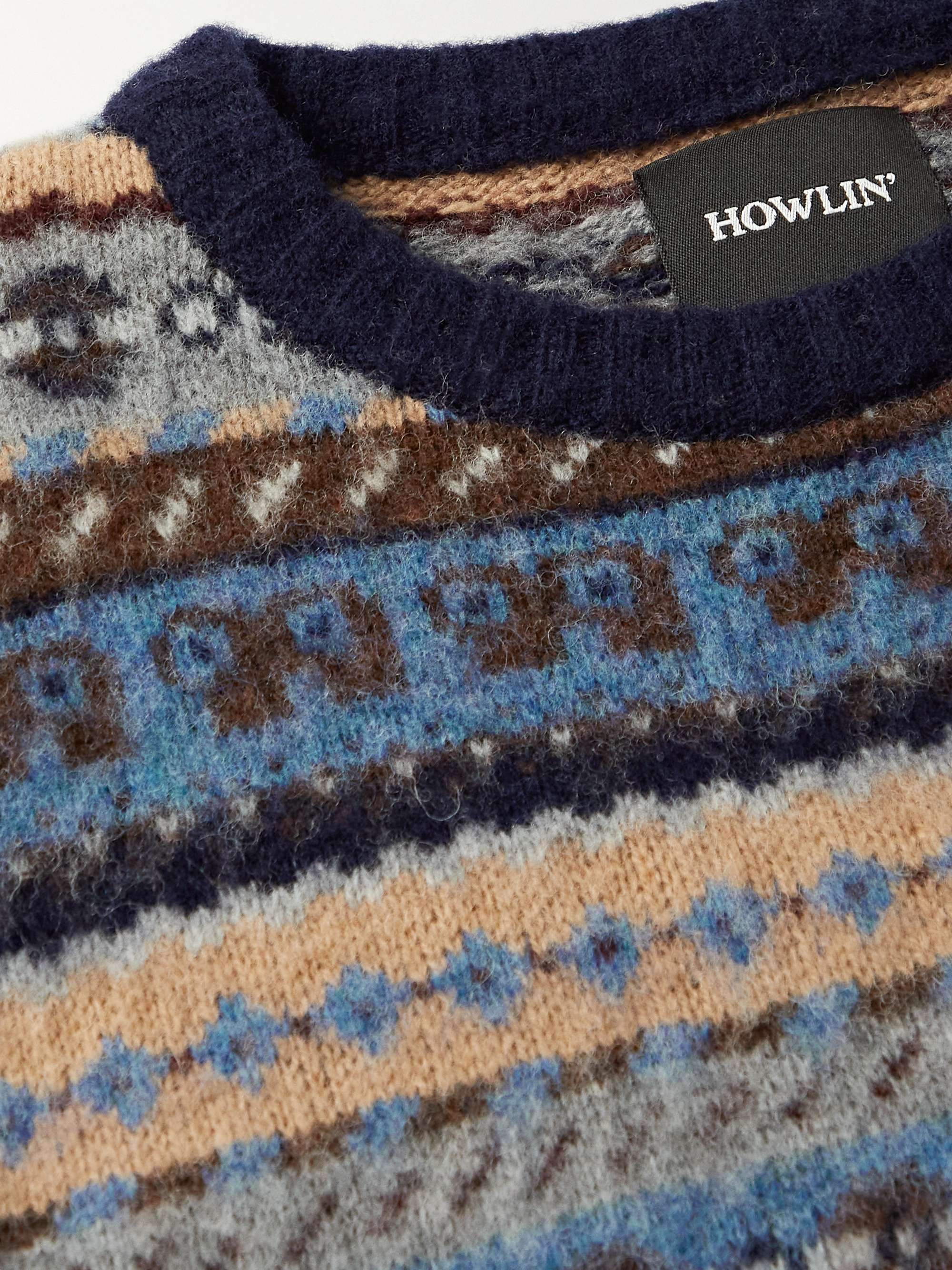 HOWLIN' Revenge of the Wool Fair Isle Wool Sweater
