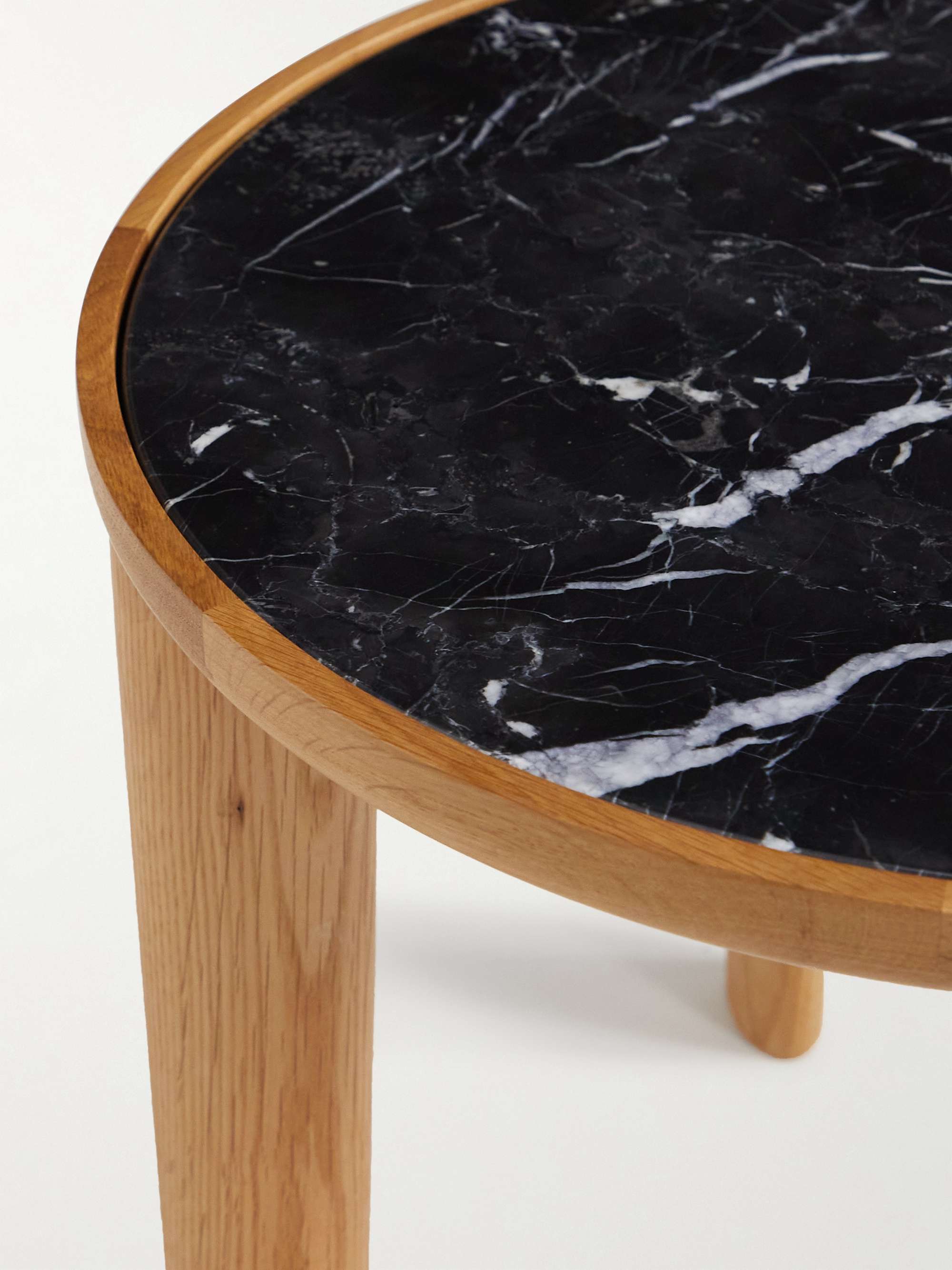 THE CONRAN SHOP Hole Oak and Marble Side Table