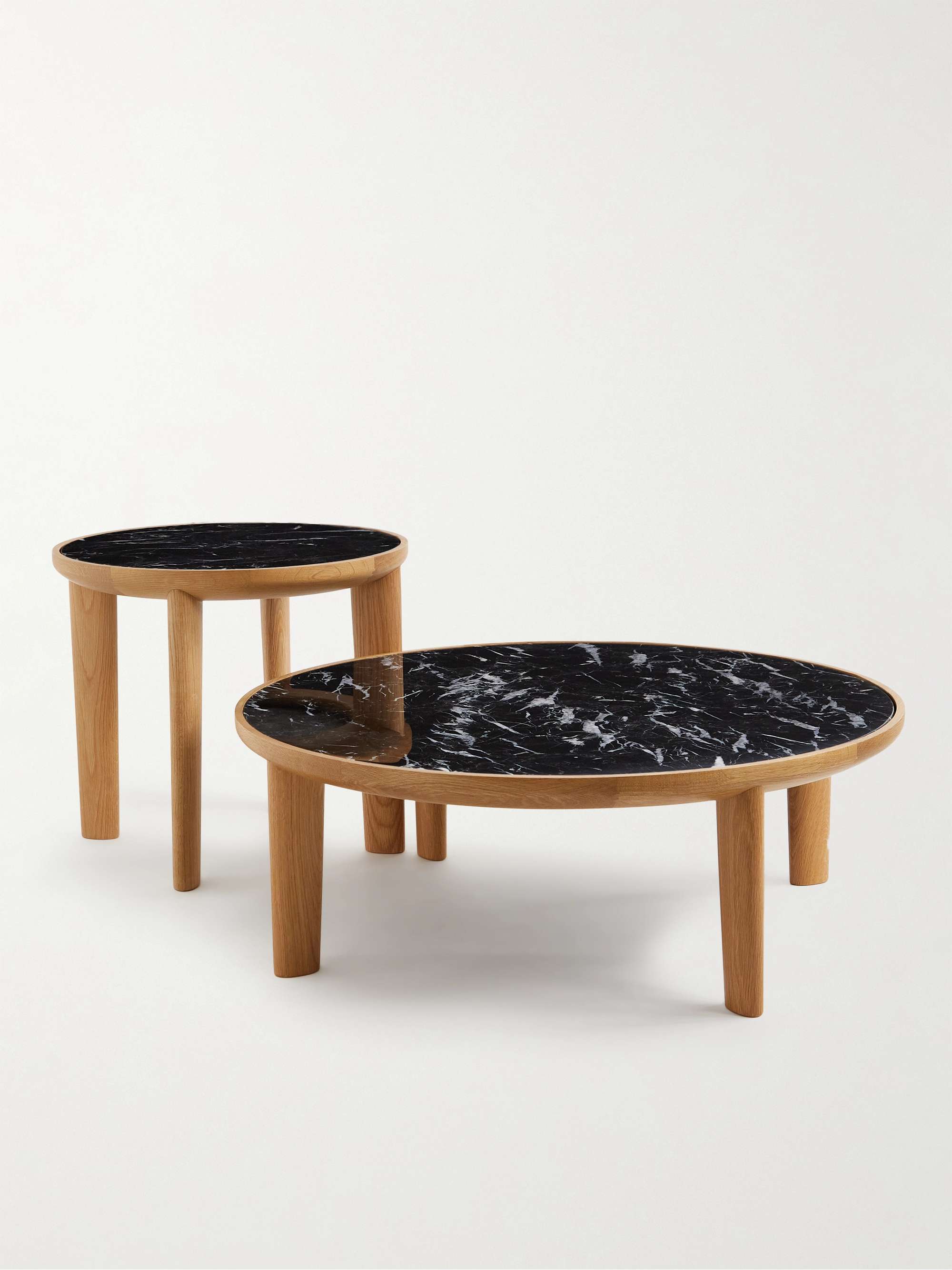 THE CONRAN SHOP Hole Oak and Marble Side Table