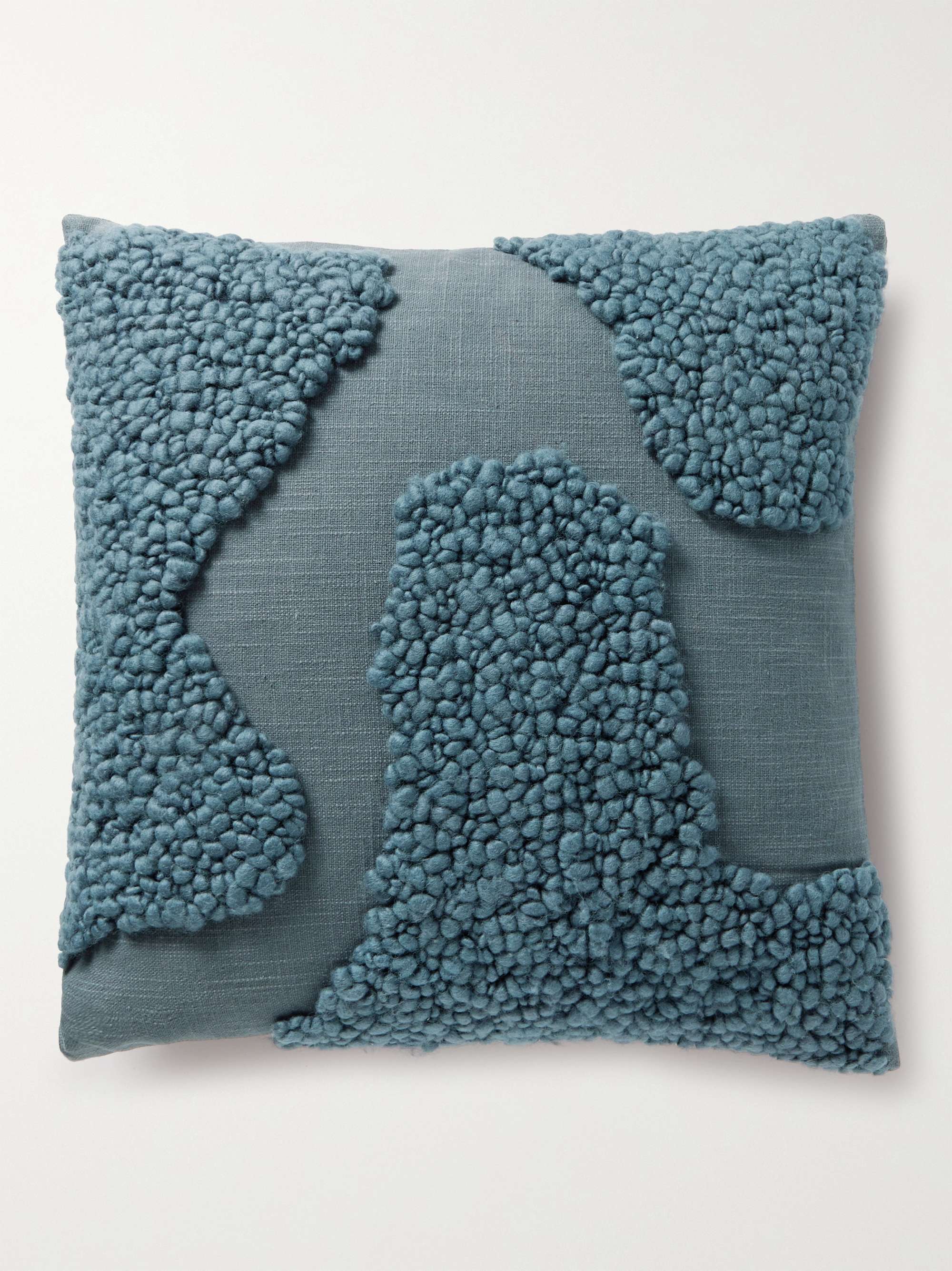 THE CONRAN SHOP Sappa Wool-Embroidered Cotton-Canvas Cushion