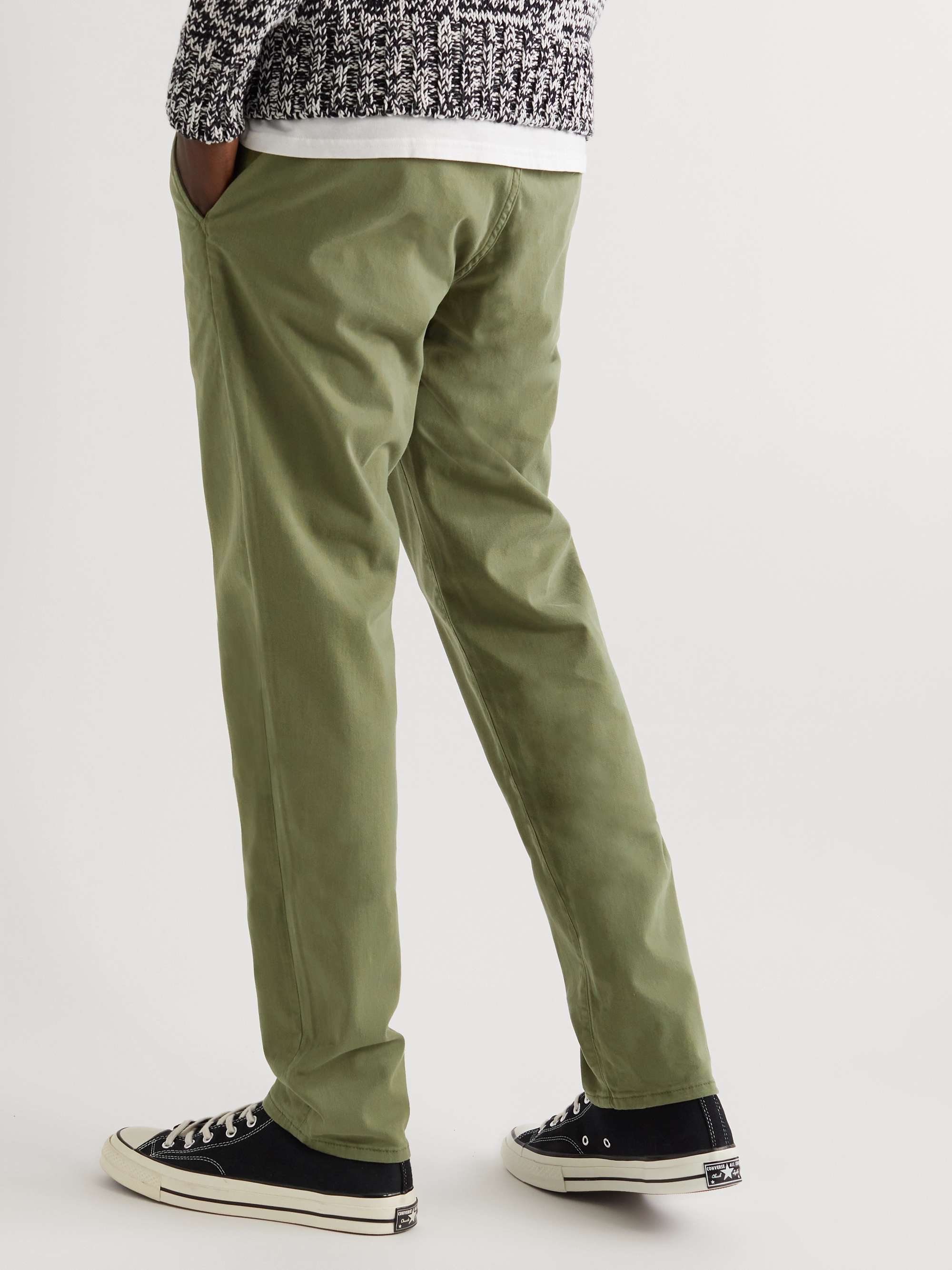 Fit 2 Slim-Fit Garment-Dyed Stretch-Cotton Twill Chinos