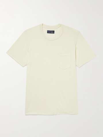 Slim-Fit Garment-Dyed Organic Cotton-Jersey T-Shirt