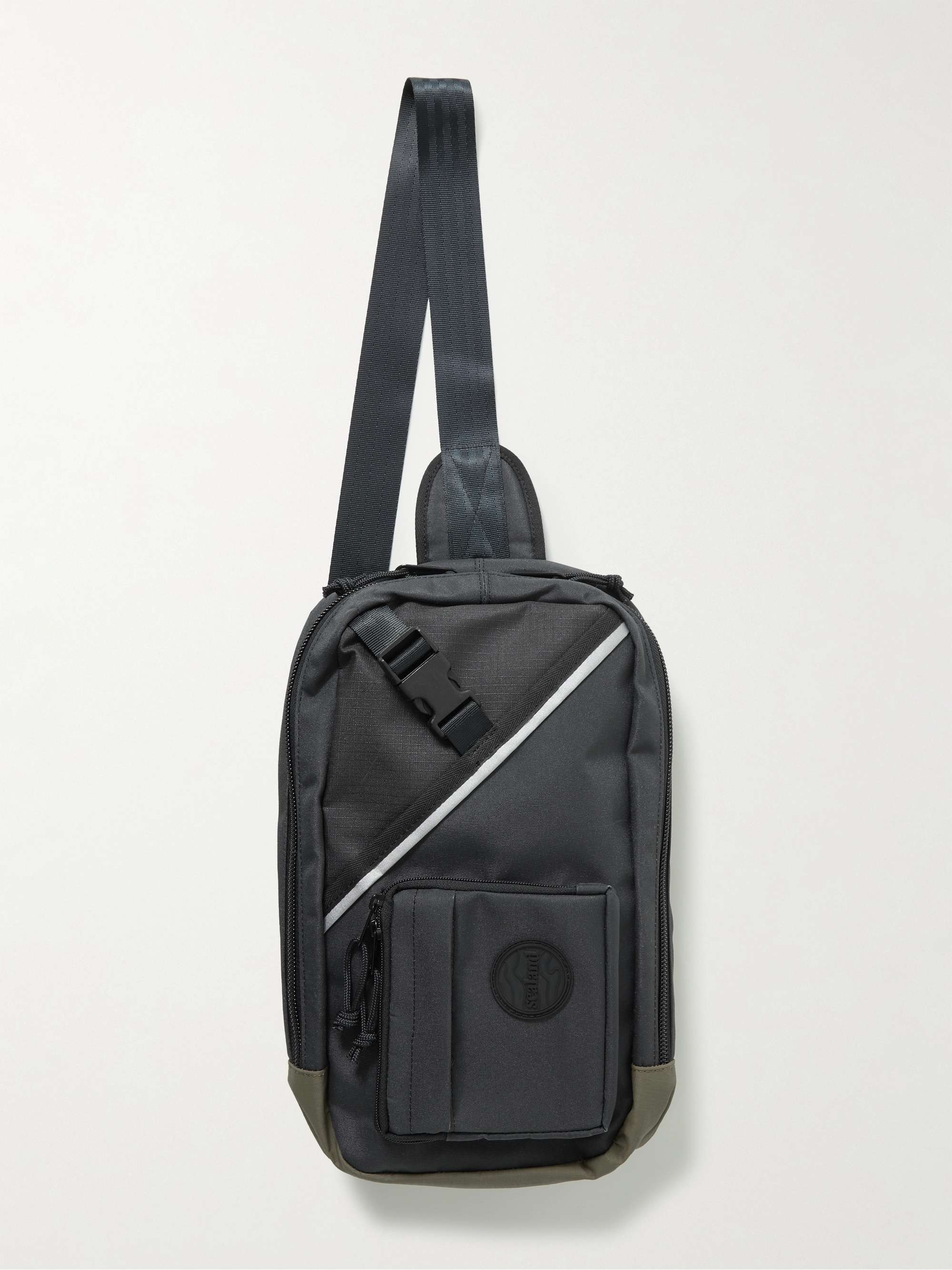 SEALAND GEAR Bloc Colour-Block Upcycled Canvas and Ripstop Sling Backpack