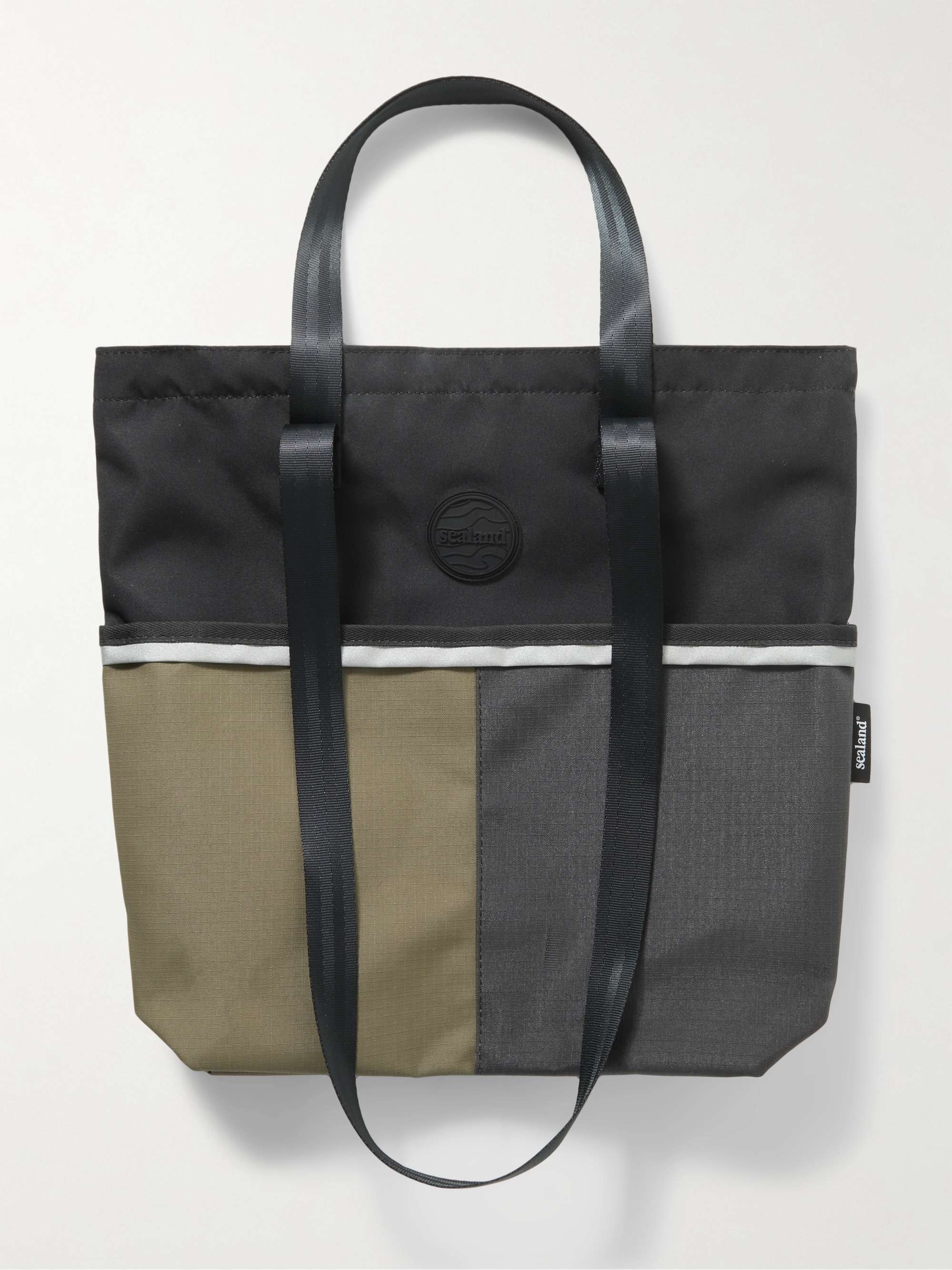 SEALAND GEAR Swish Colour-Block Upcycled Canvas and Ripstop Tote Bag