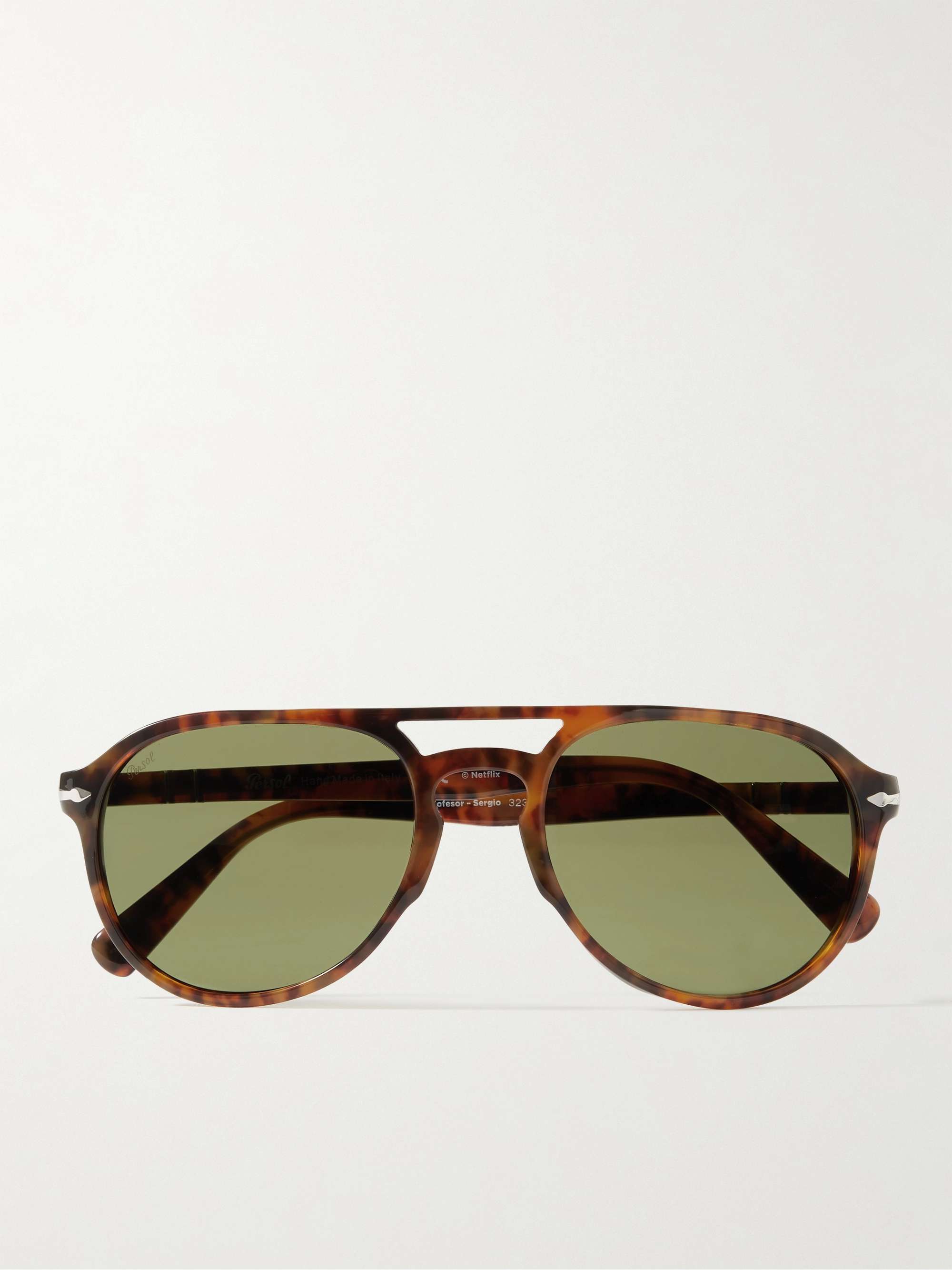 PERSOL Aviator-Style Tortoiseshell Acetate Sunglasses