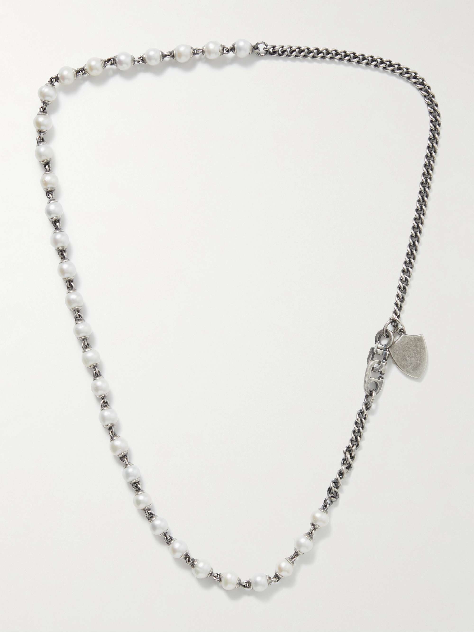 M.COHEN Silver Pearl Necklace