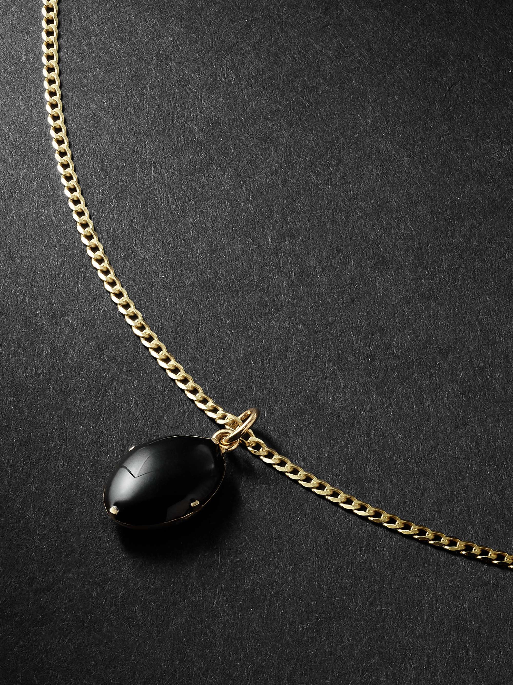 Gold Gold and Enamel Pendant Necklace | MIANSAI | MR PORTER
