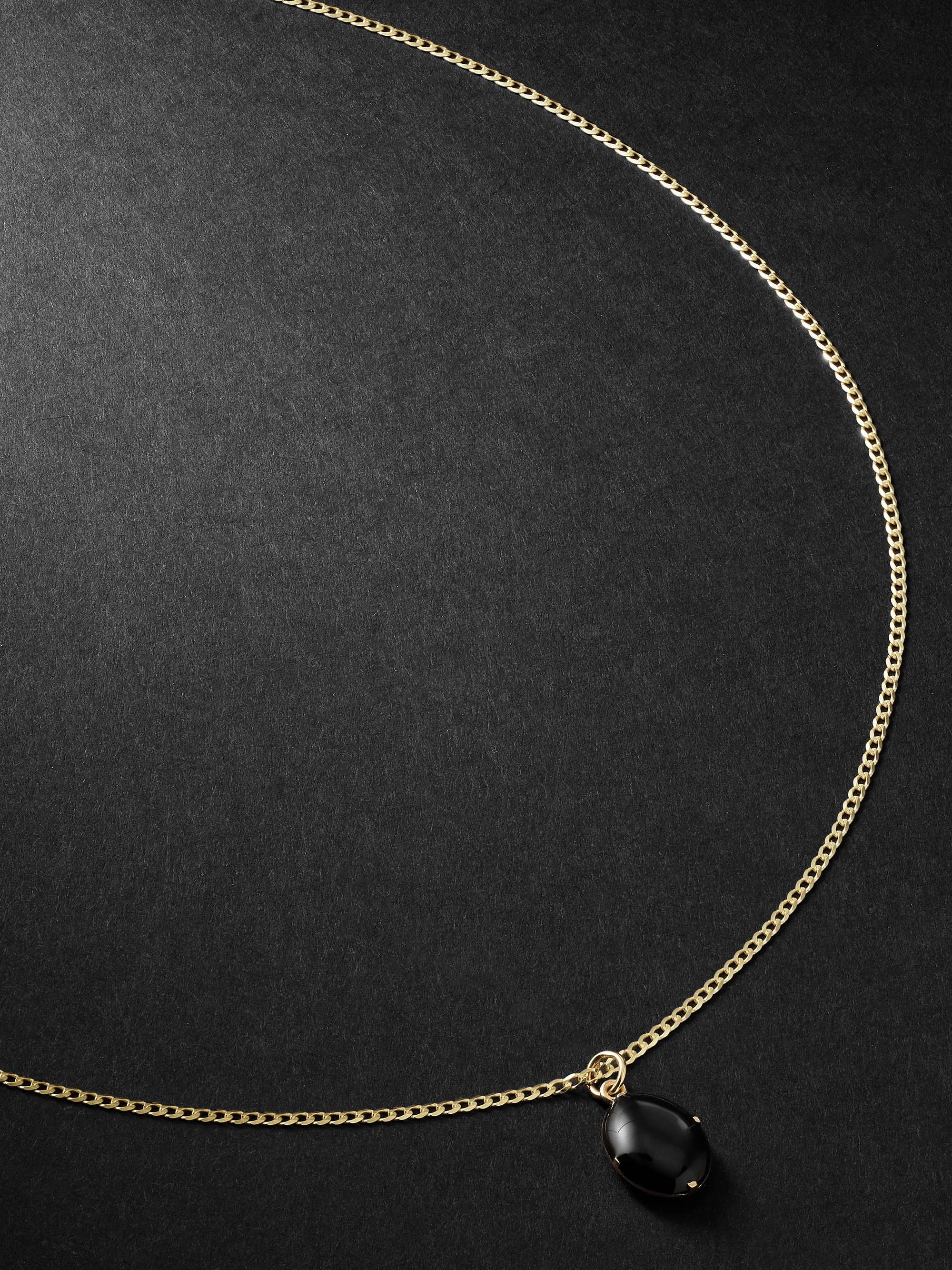MIANSAI Gold and Enamel Pendant Necklace