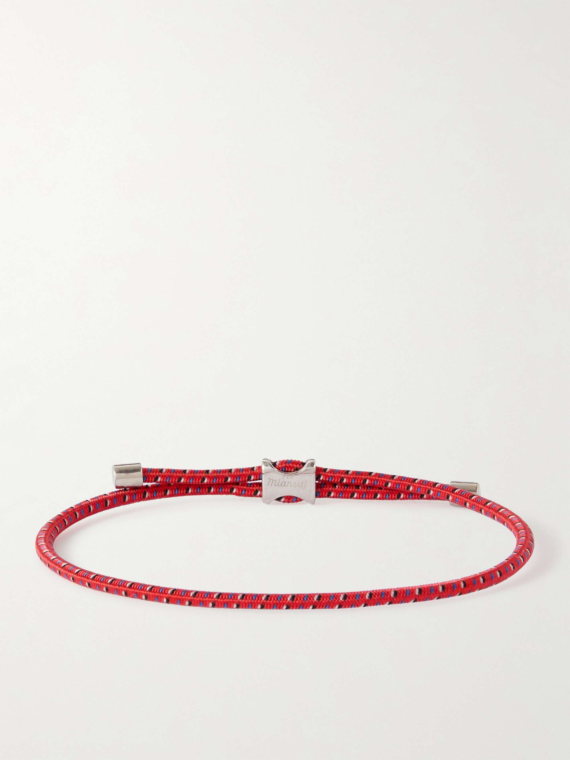 MIANSAI Orson Pull Cord and Sterling Silver Bracelet