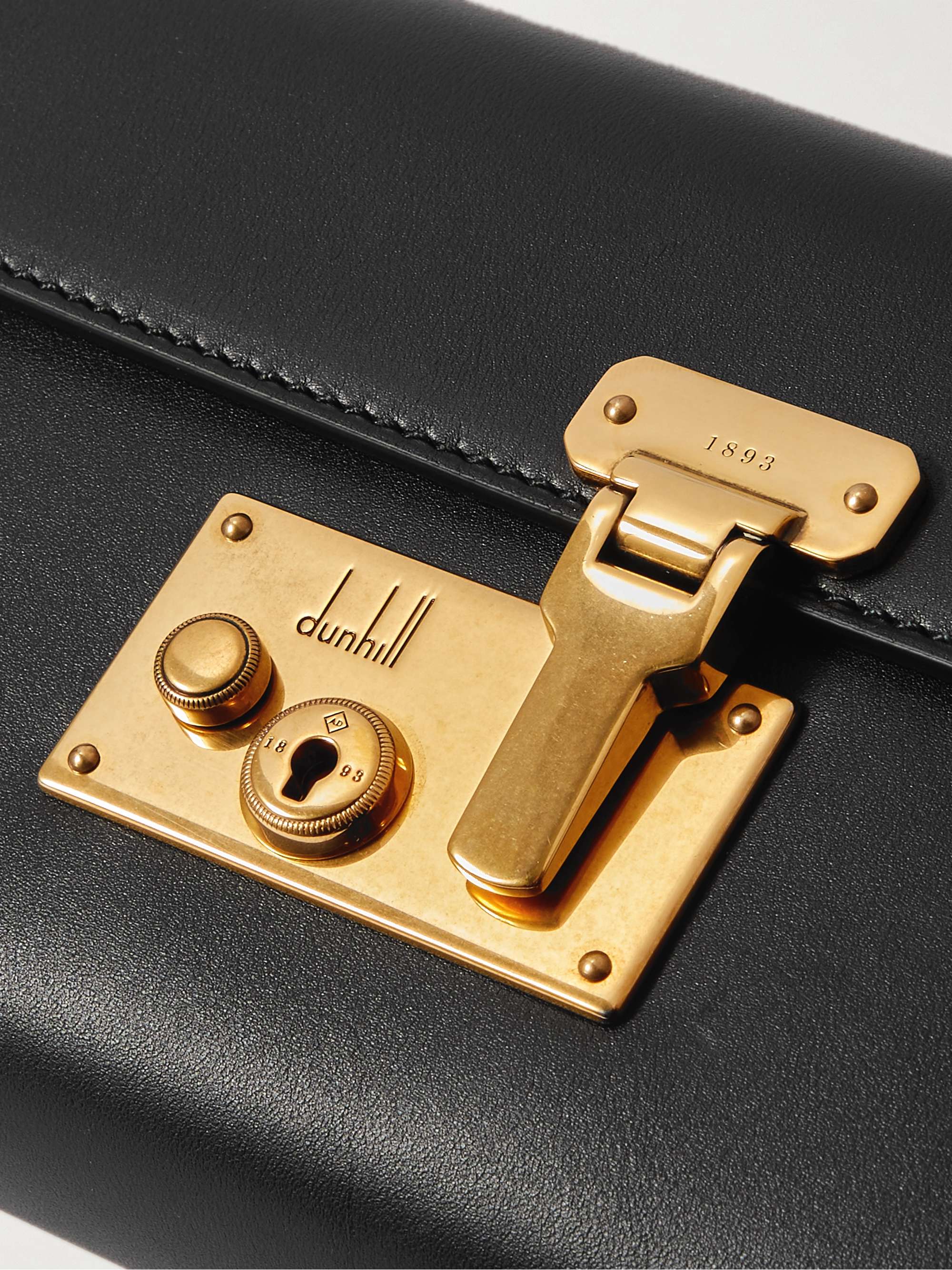 DUNHILL Lock Leather Belt Bag