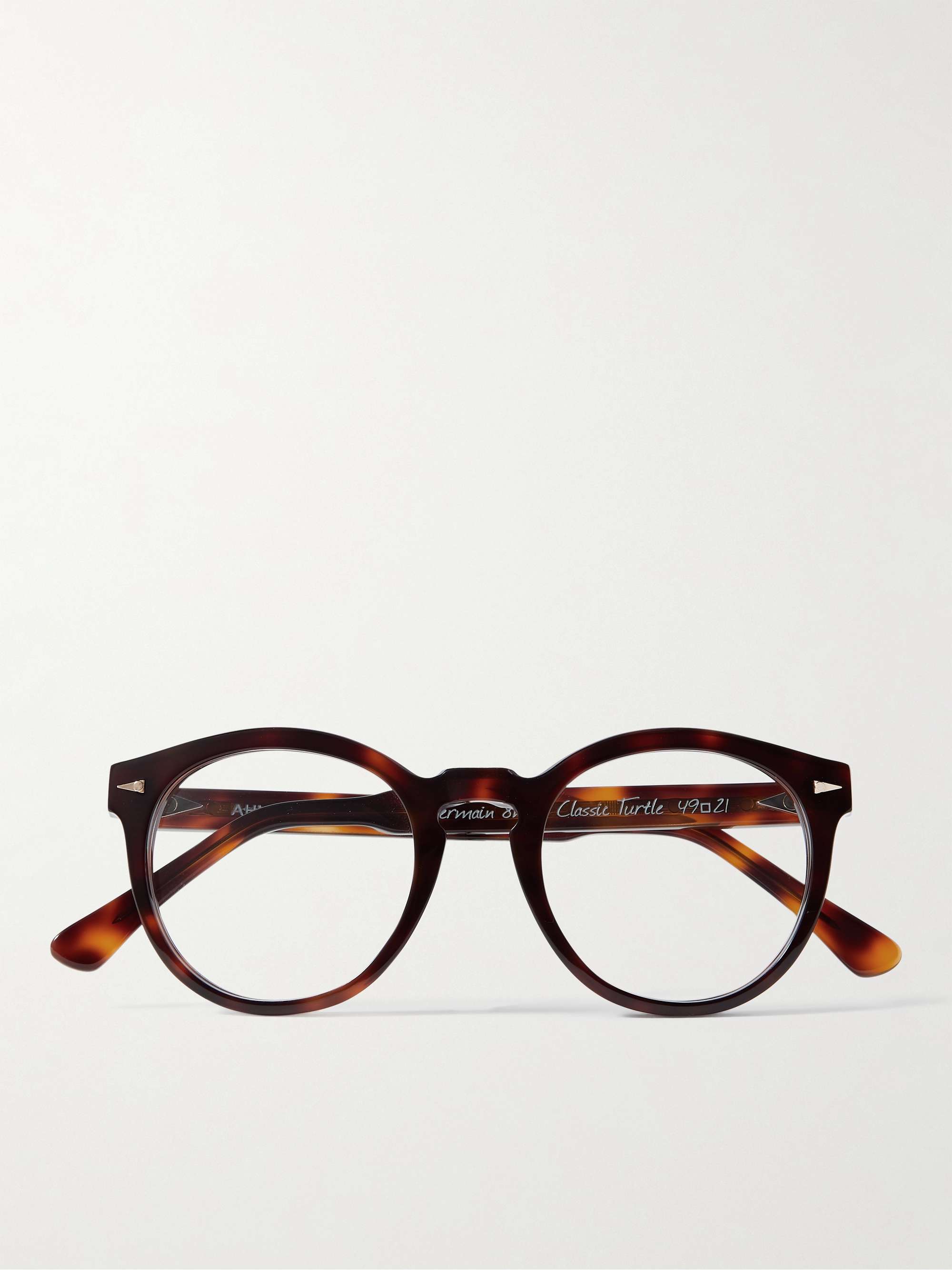 AHLEM St Germain Round-Frame Tortoiseshell Acetate Optical Glasses