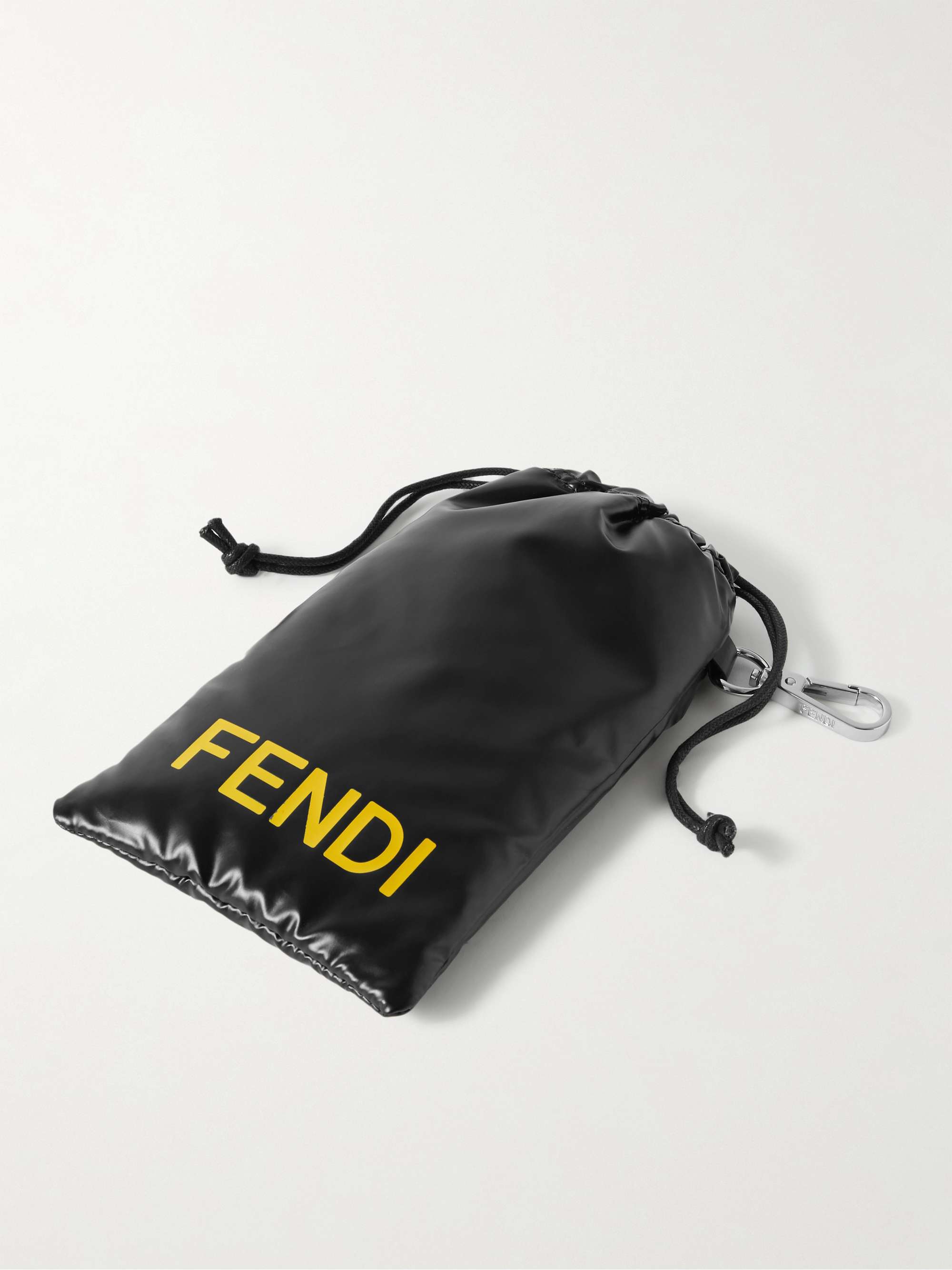 FENDI Aviator-Style Logo-Print Gold-Tone and Acetate Sunglasses