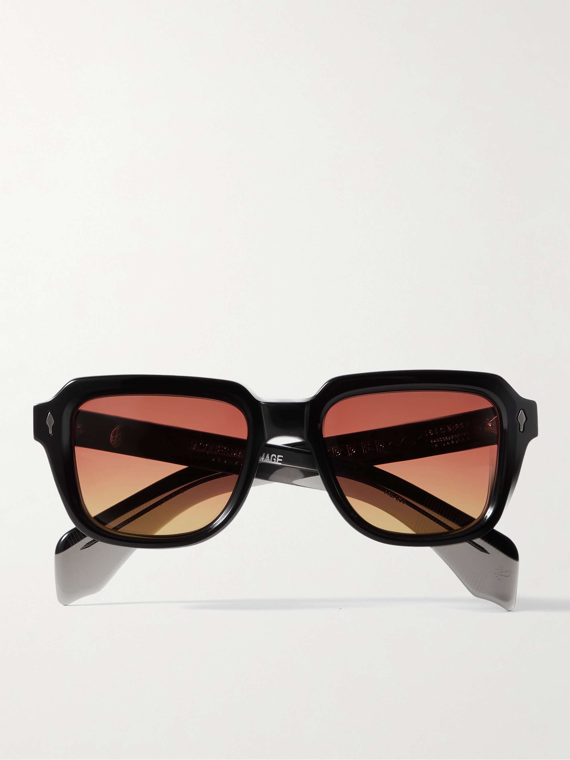 JACQUES MARIE MAGE Taos Square-Frame Acetate Sunglasses