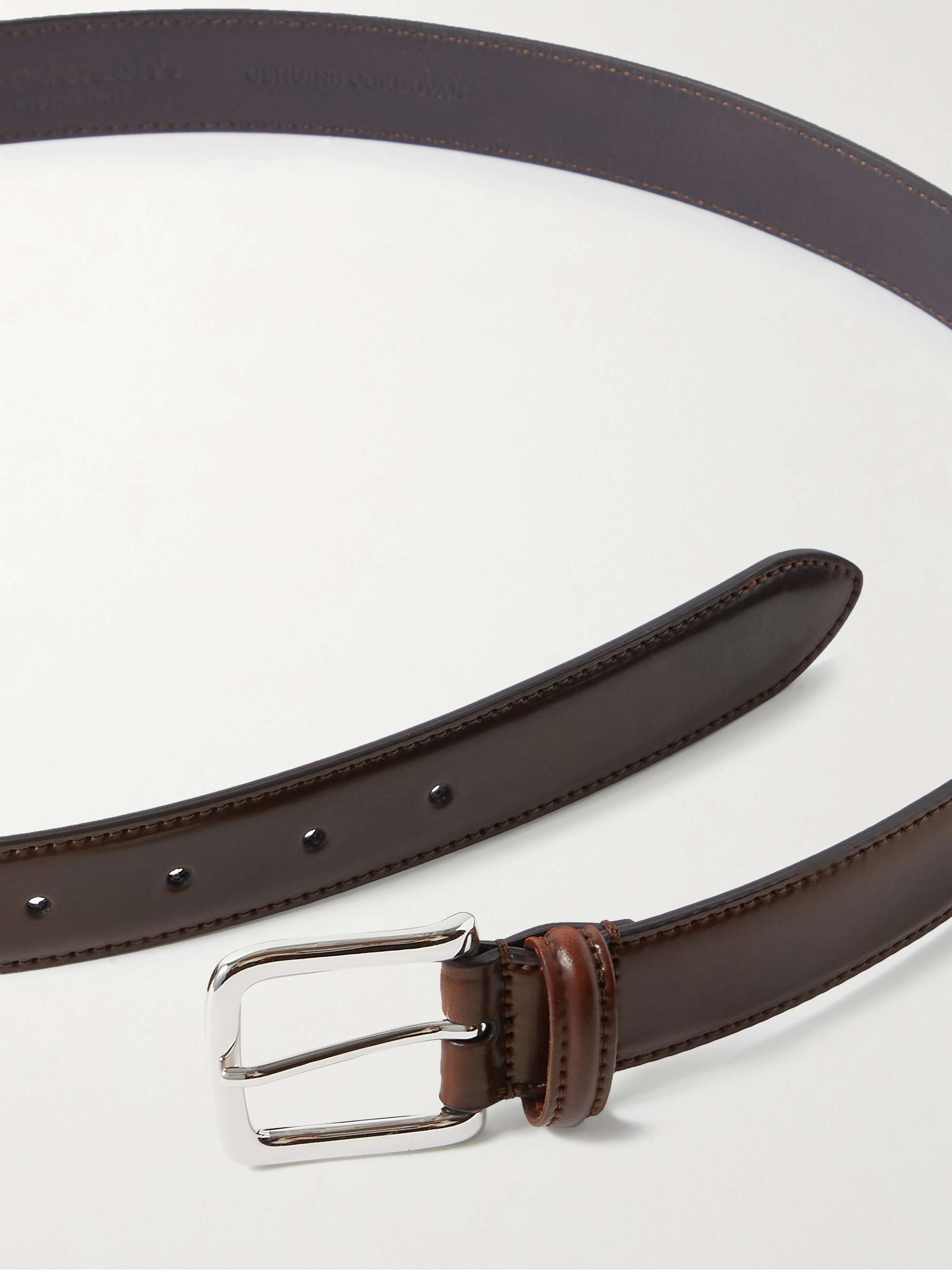 ANDERSON'S 3cm Cordovan Leather Belt