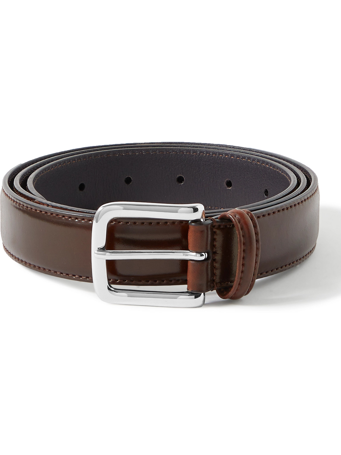 Anderson's 3cm Cordovan Leather Belt In Brown | ModeSens