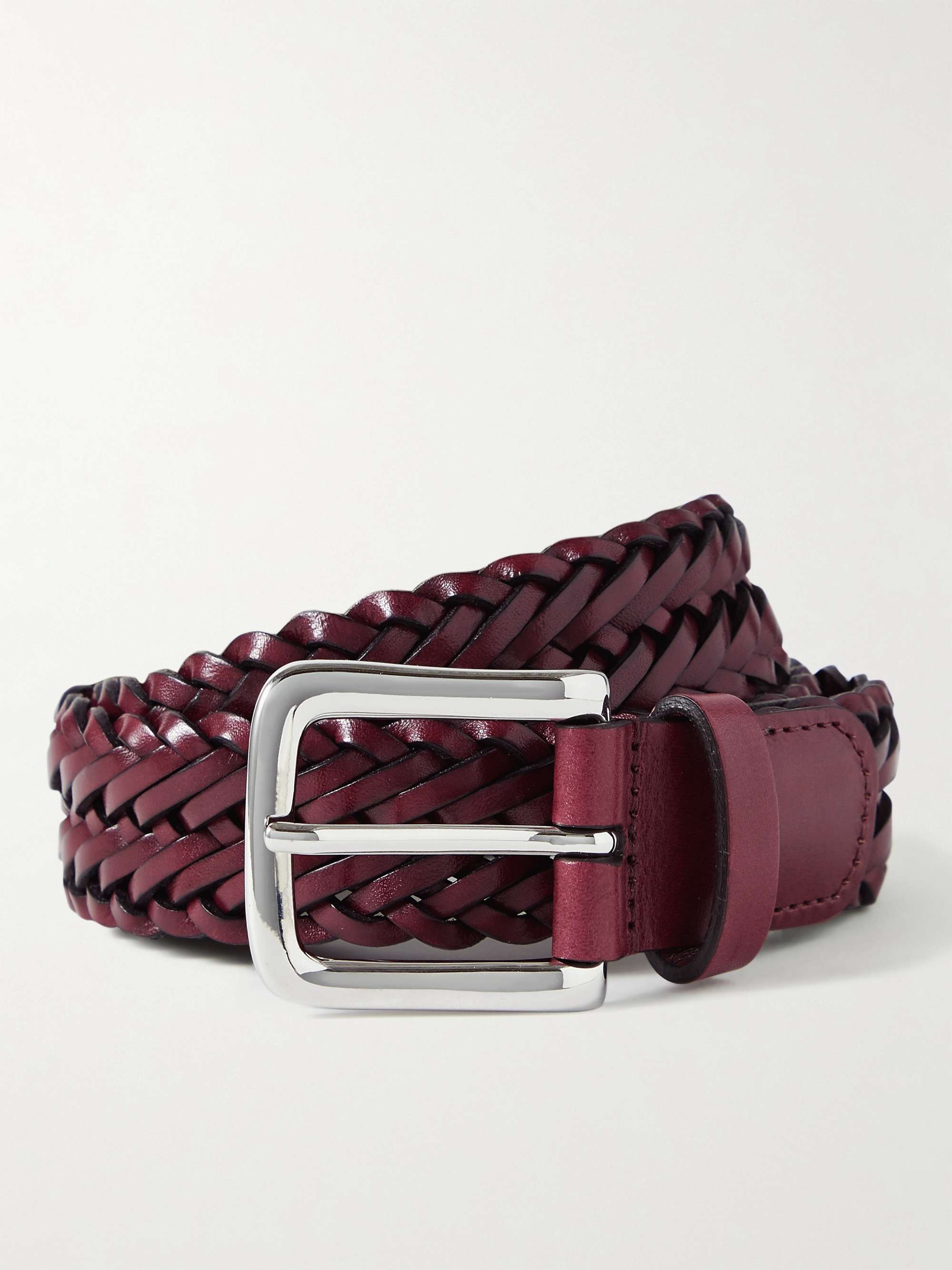ANDERSON'S 3cm Woven Leather Belt