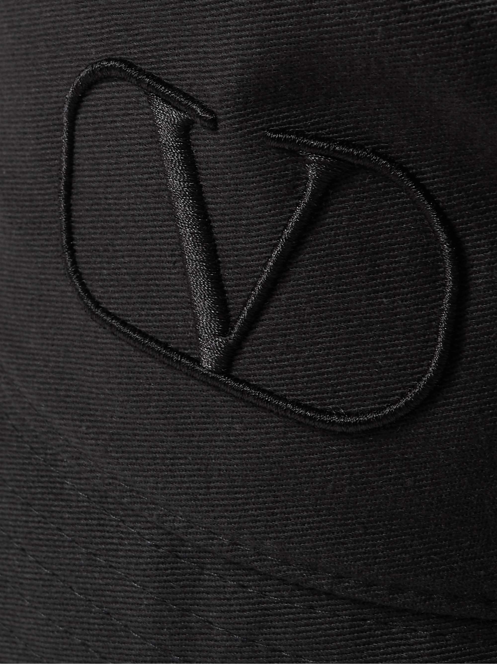 VALENTINO Valentino Garavani Logo-Embroidered Cotton-Twill Bucket Hat