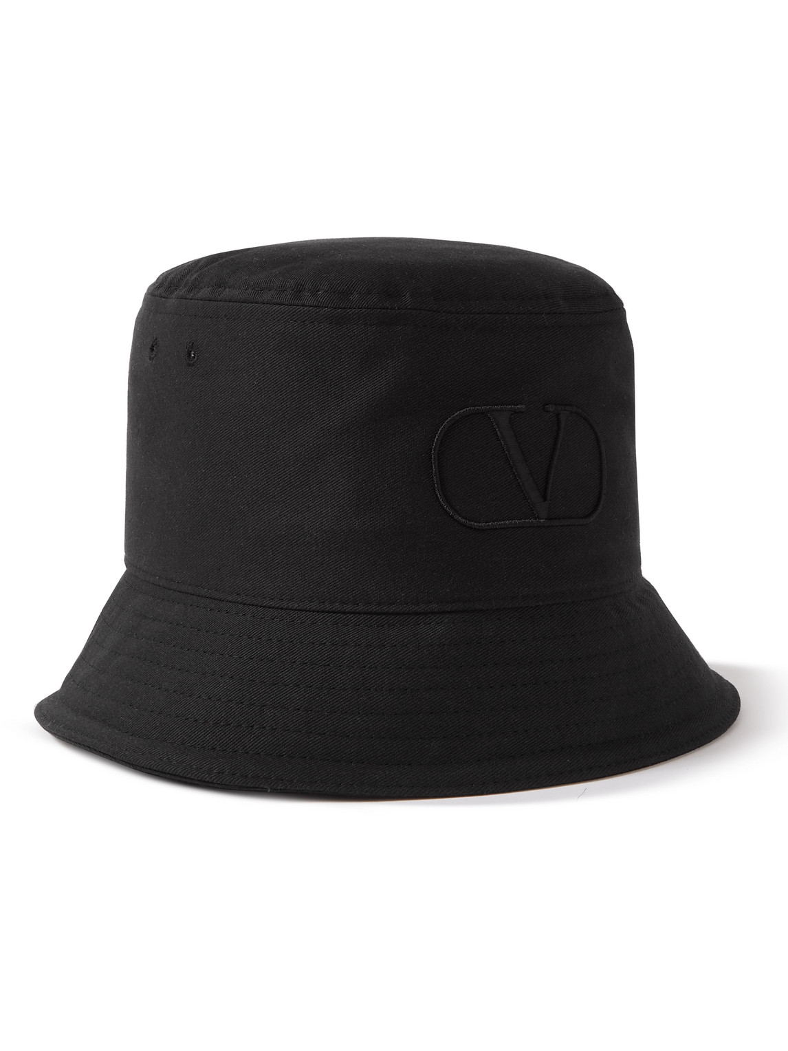 Valentino Garavani Logo-Embroidered Cotton-Twill Bucket Hat