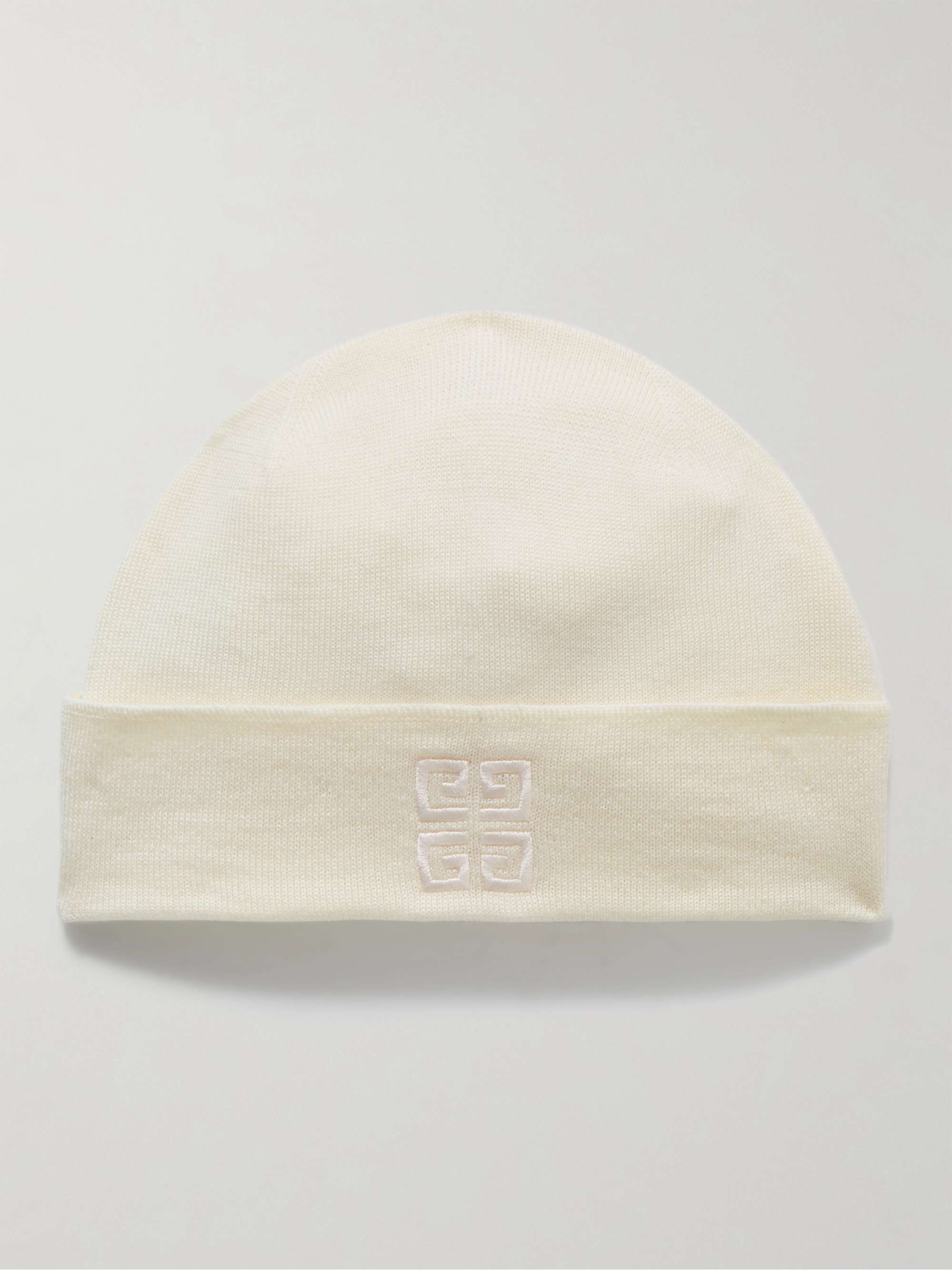 GIVENCHY Logo-Embroidered Wool Beanie