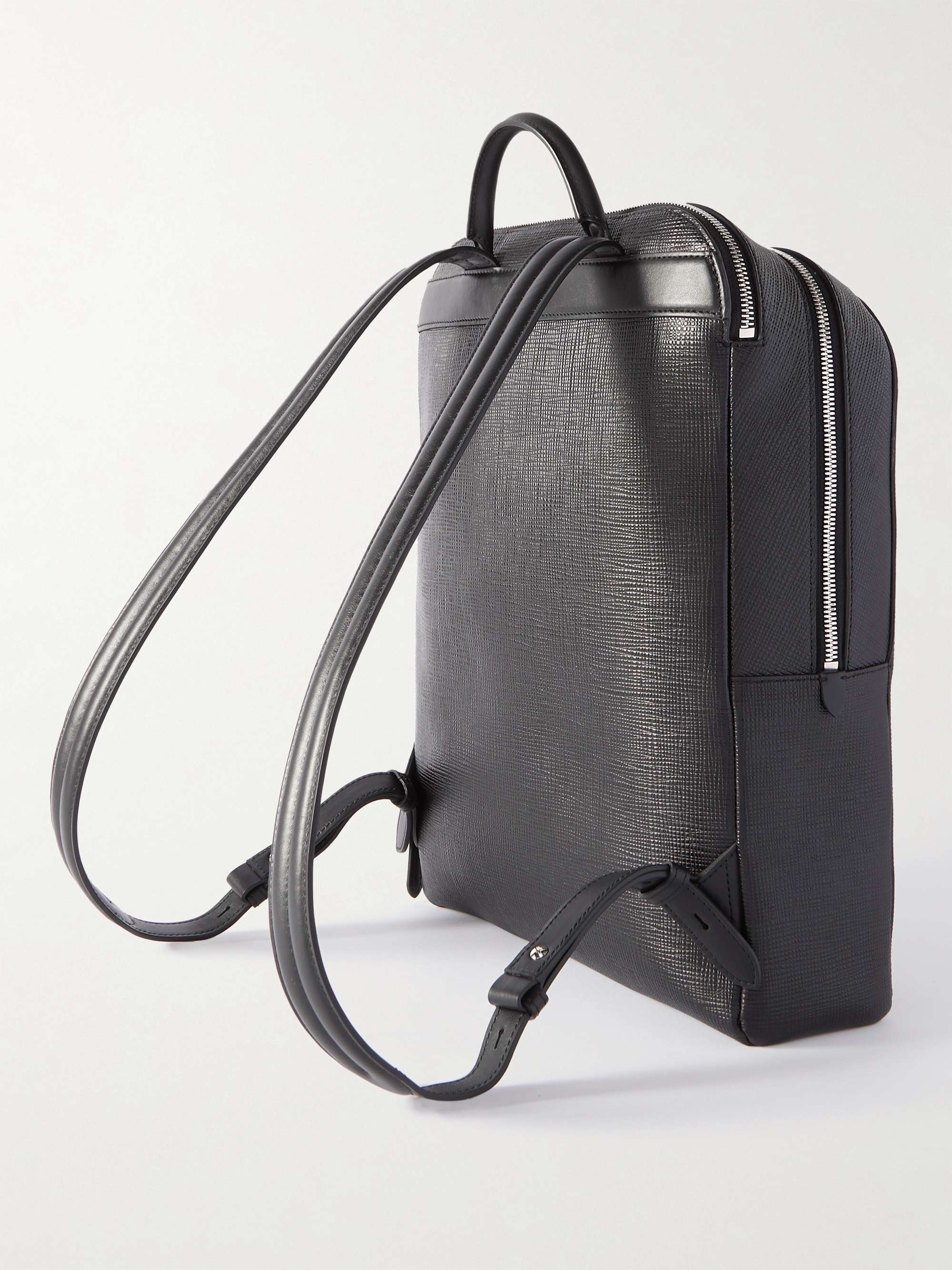 SMYTHSON Panama Cross-Grain Leather Backpack