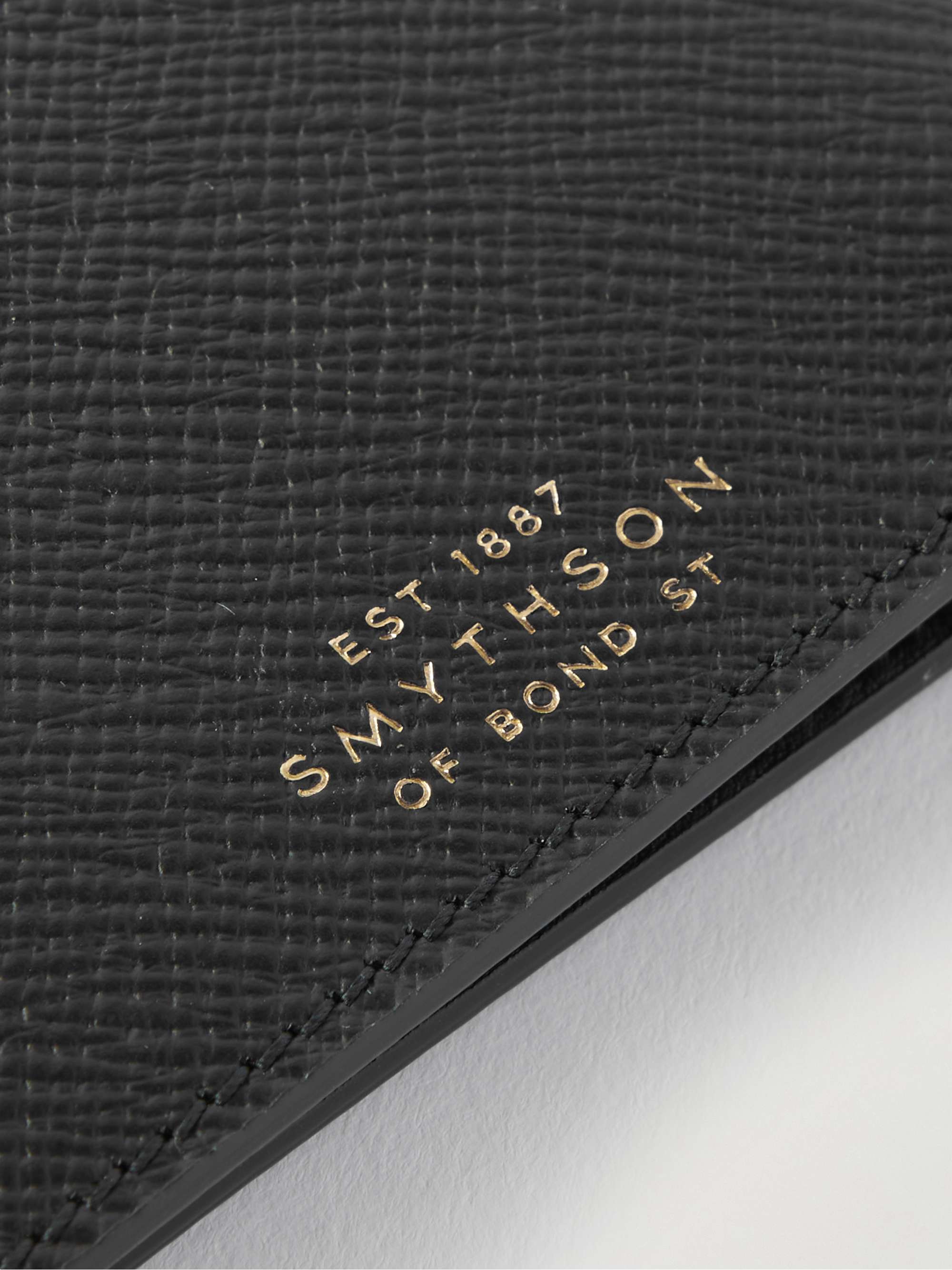 SMYTHSON Panama Cross-Grain Leather Billfold Wallet