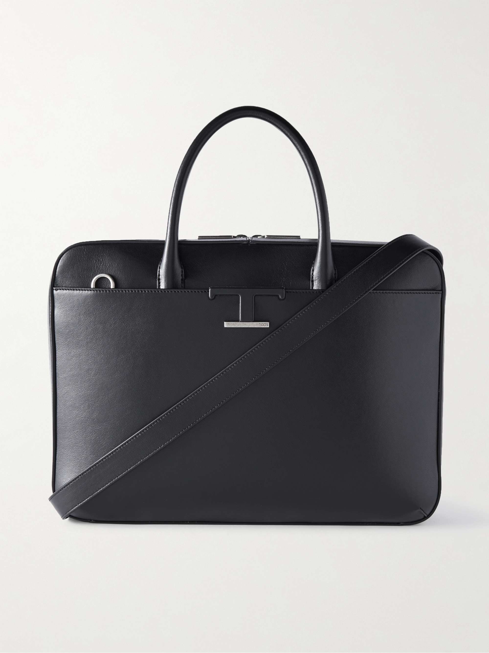 TOD'S Logo-Appliquéd Leather Briefcase