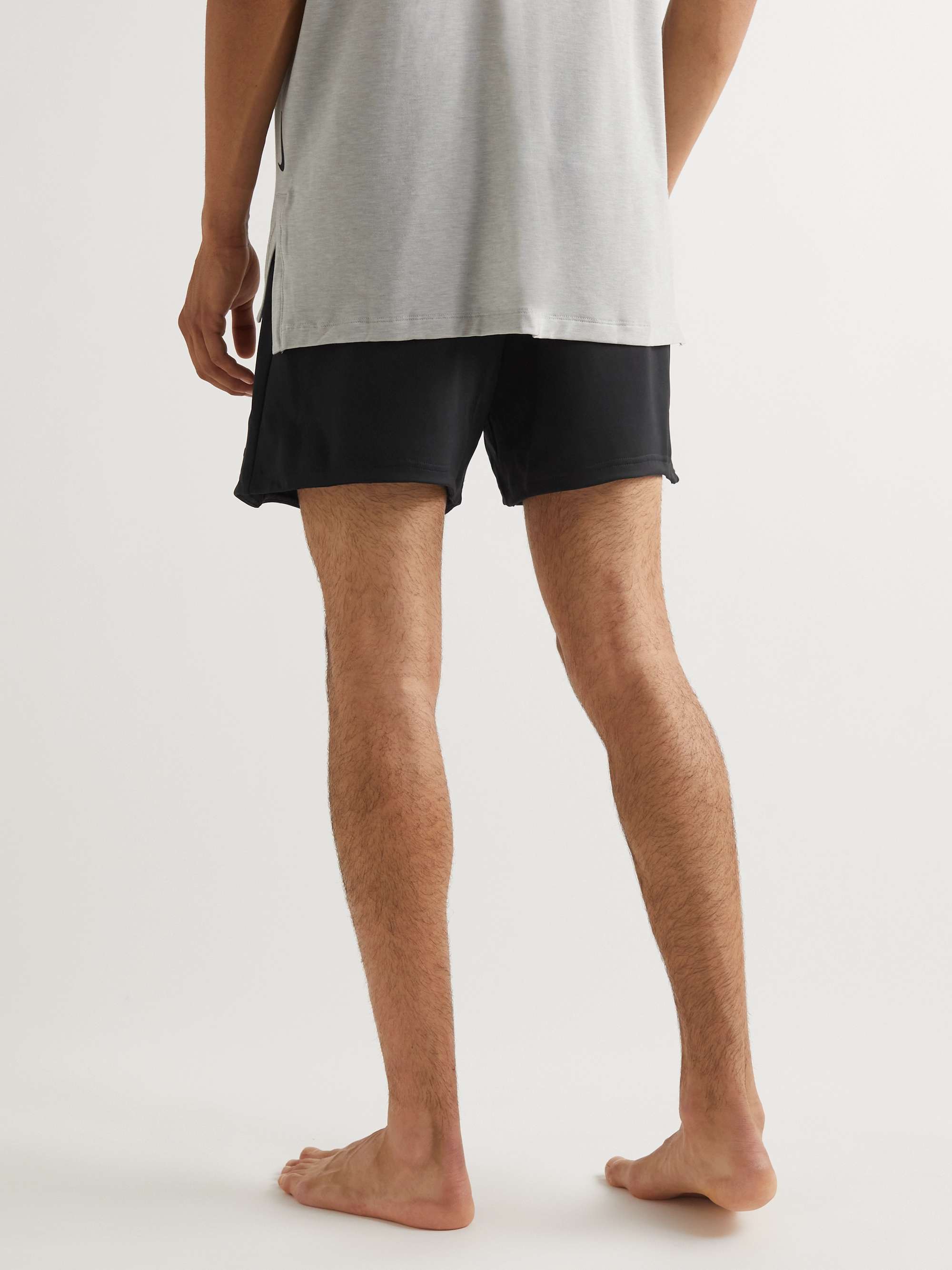 ADIDAS SPORT Straight-Leg Logo-Print Recycled AEROREADY Jersey Shorts