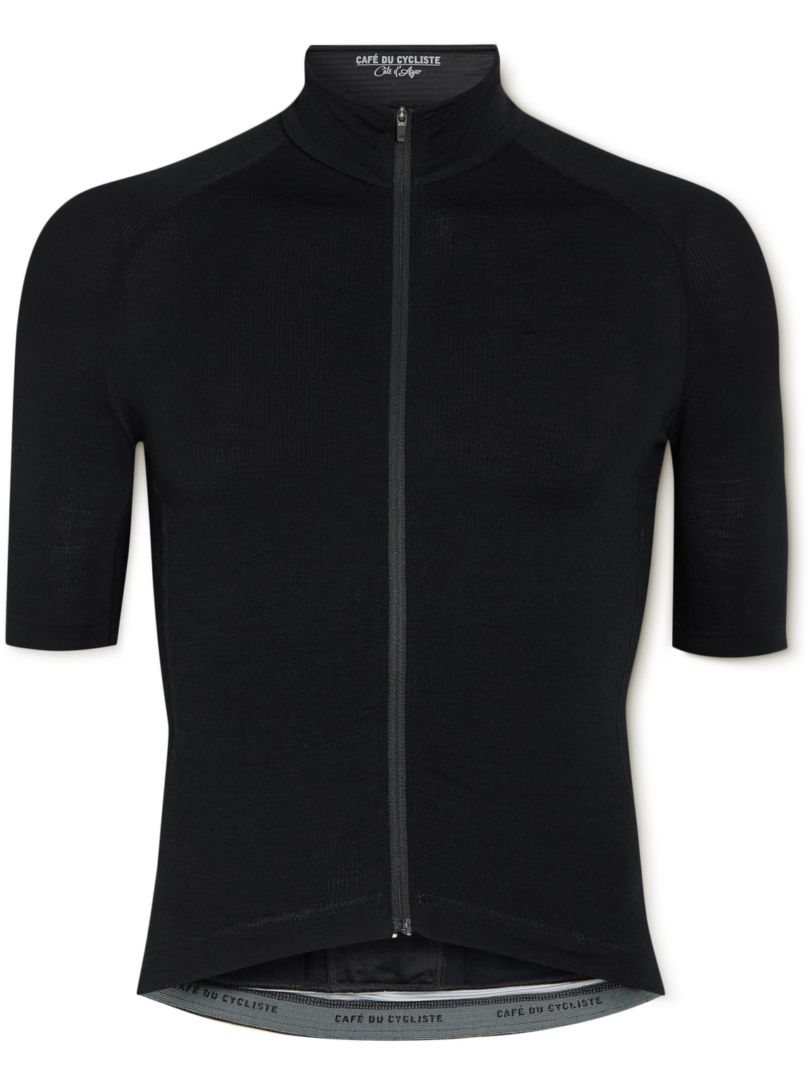 Cafe Du Cycliste Marina Wool-blend Cycling Jersey In Black | ModeSens