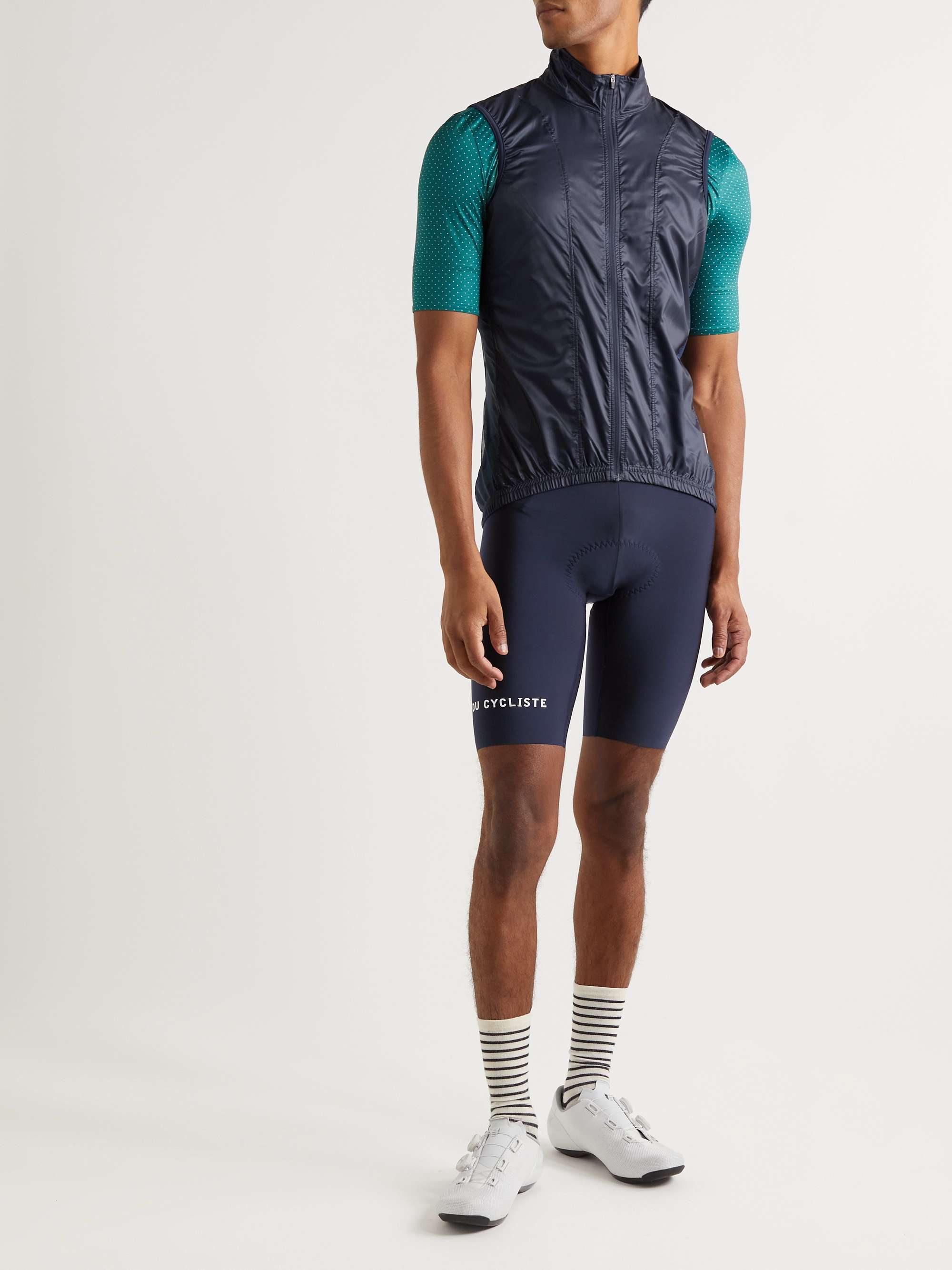 CAFE DU CYCLISTE Petra Shell and Mesh Cycling Gilet
