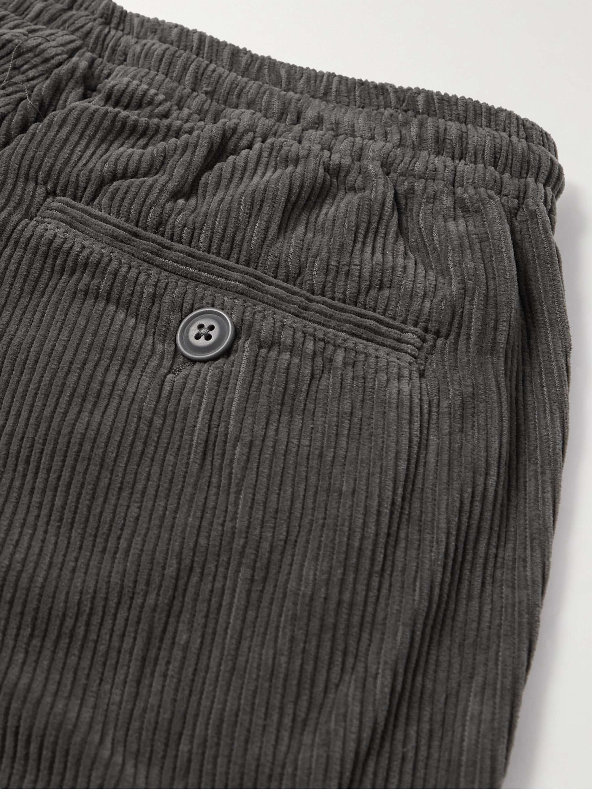 GENERAL ADMISSION Straight-Leg Cotton-Corduroy Drawstring Cargo Trousers