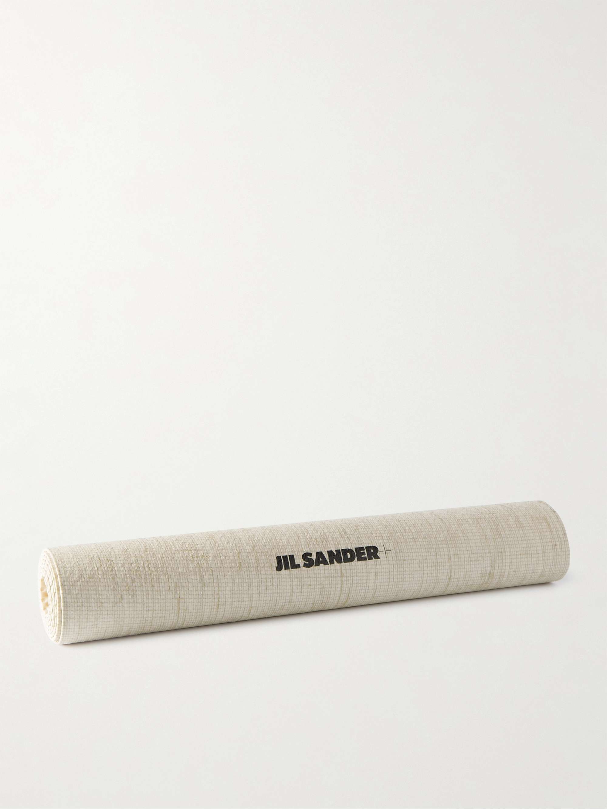 JIL SANDER Logo-Print Jute-Blend Yoga Mat