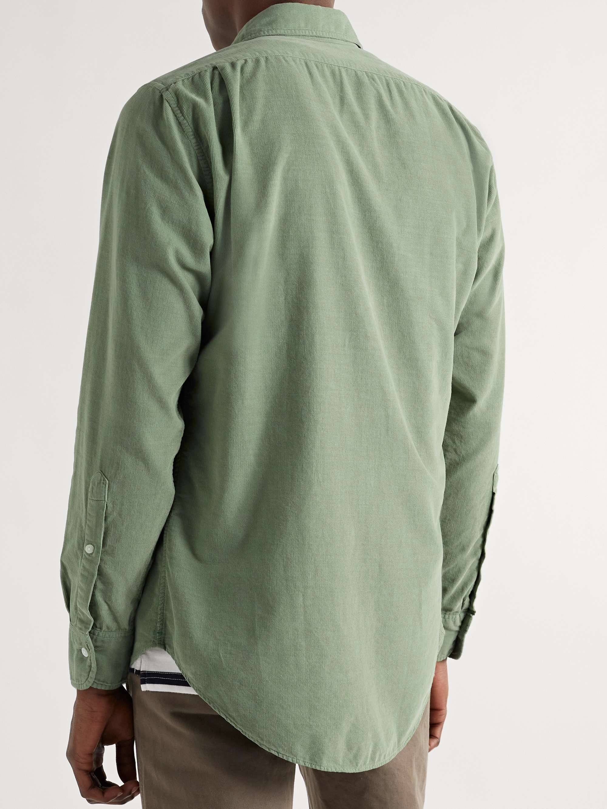 SID MASHBURN Slim-Fit Cotton-Corduroy Shirt