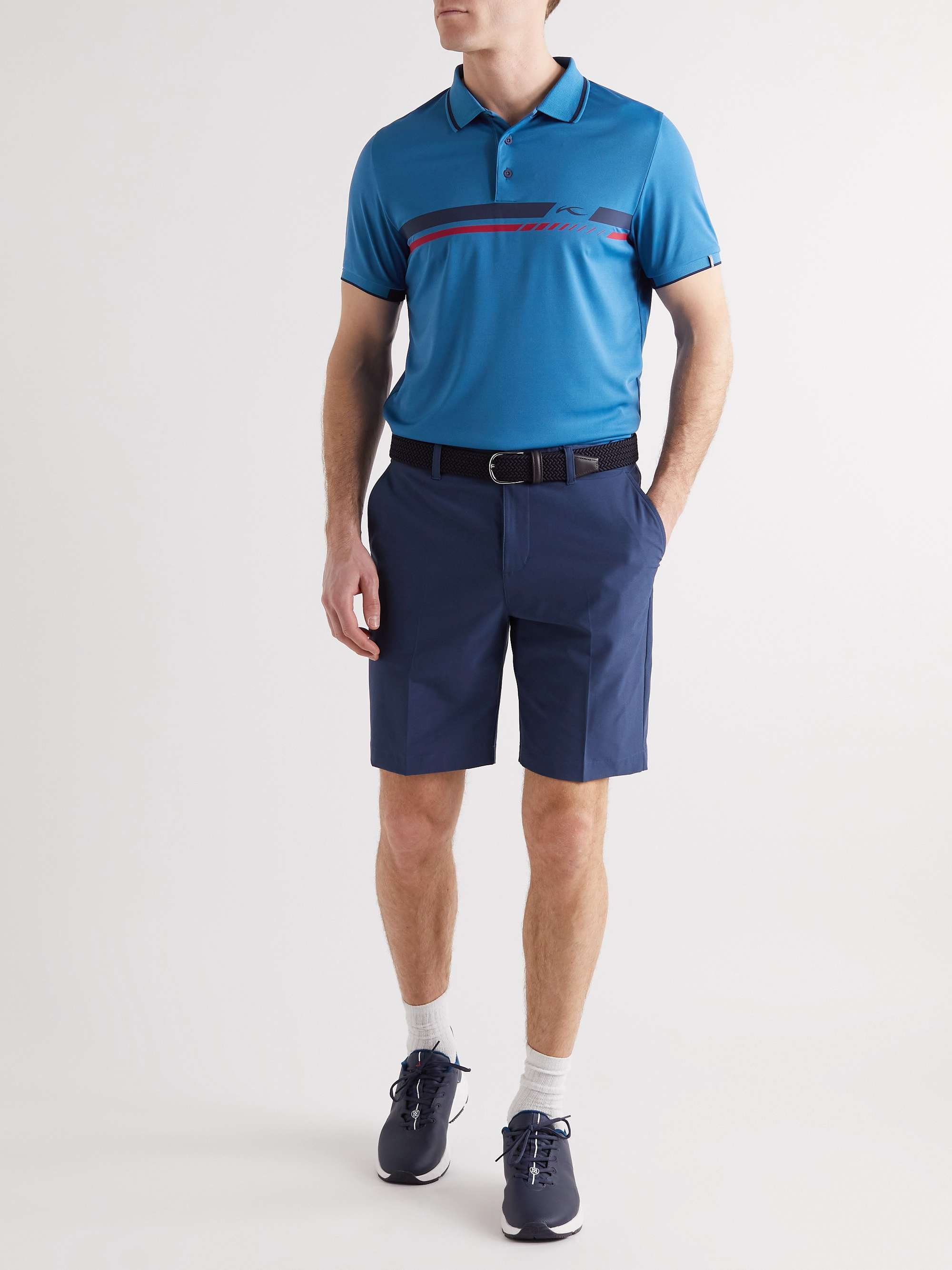 KJUS GOLF Logo-Print Jersey Golf Polo Shirt