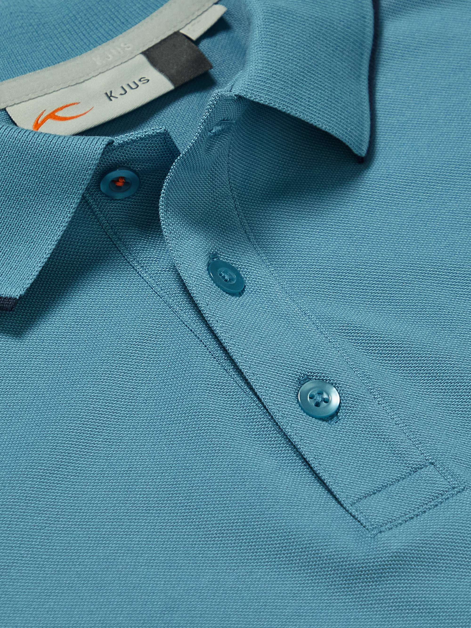 KJUS GOLF Stan Cotton-Blend Piqué Golf Polo Shirt